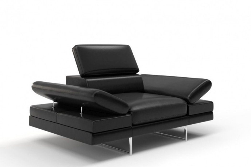 Xlmoebel Sessel Polsterstuhl Relax Lounge aus Leder in elegantem Design (1-St., Sessel), Hergestellt in Europa