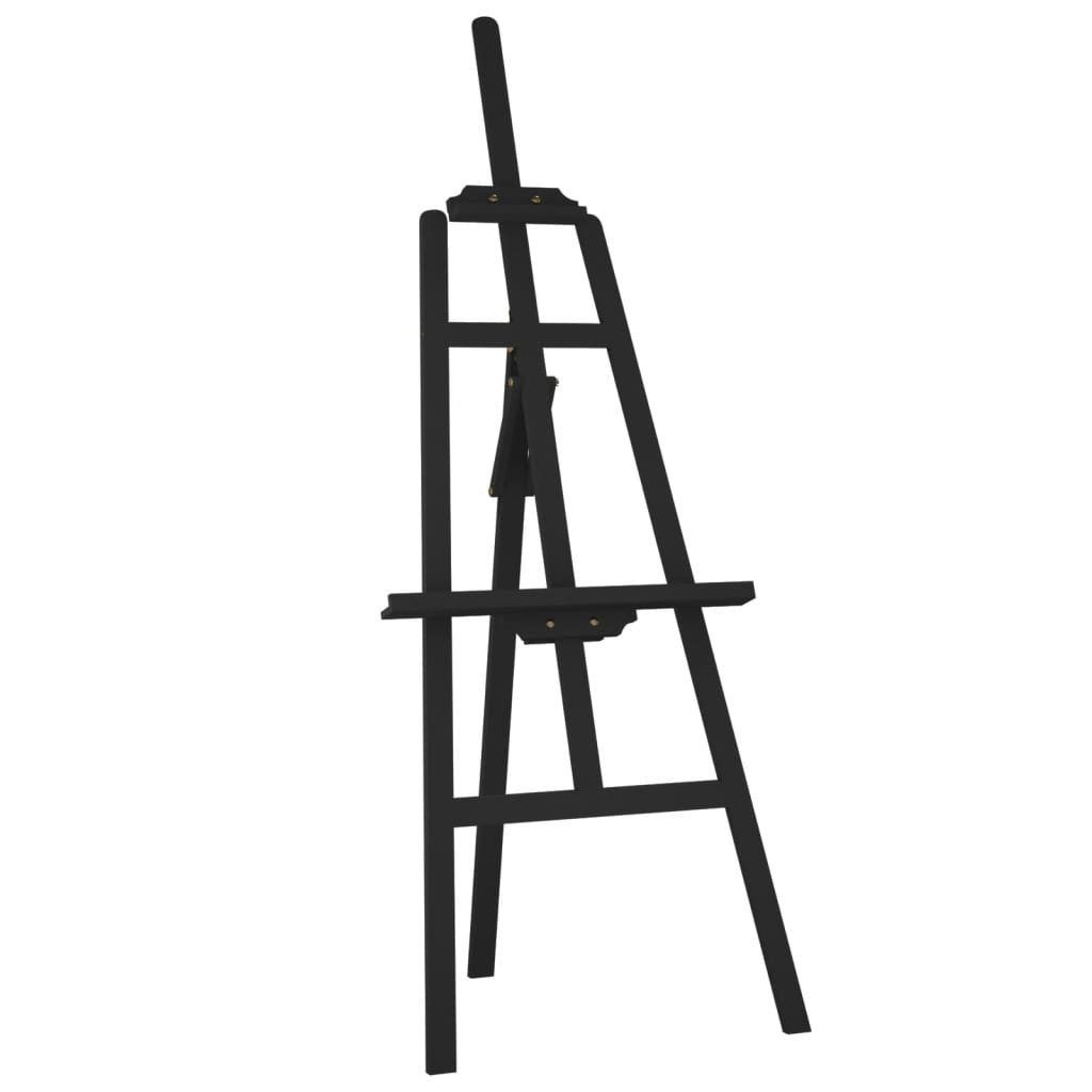 vidaXL Staffelei Staffelei Schwarz 53,5x95x127 cm Massivholz Kiefer