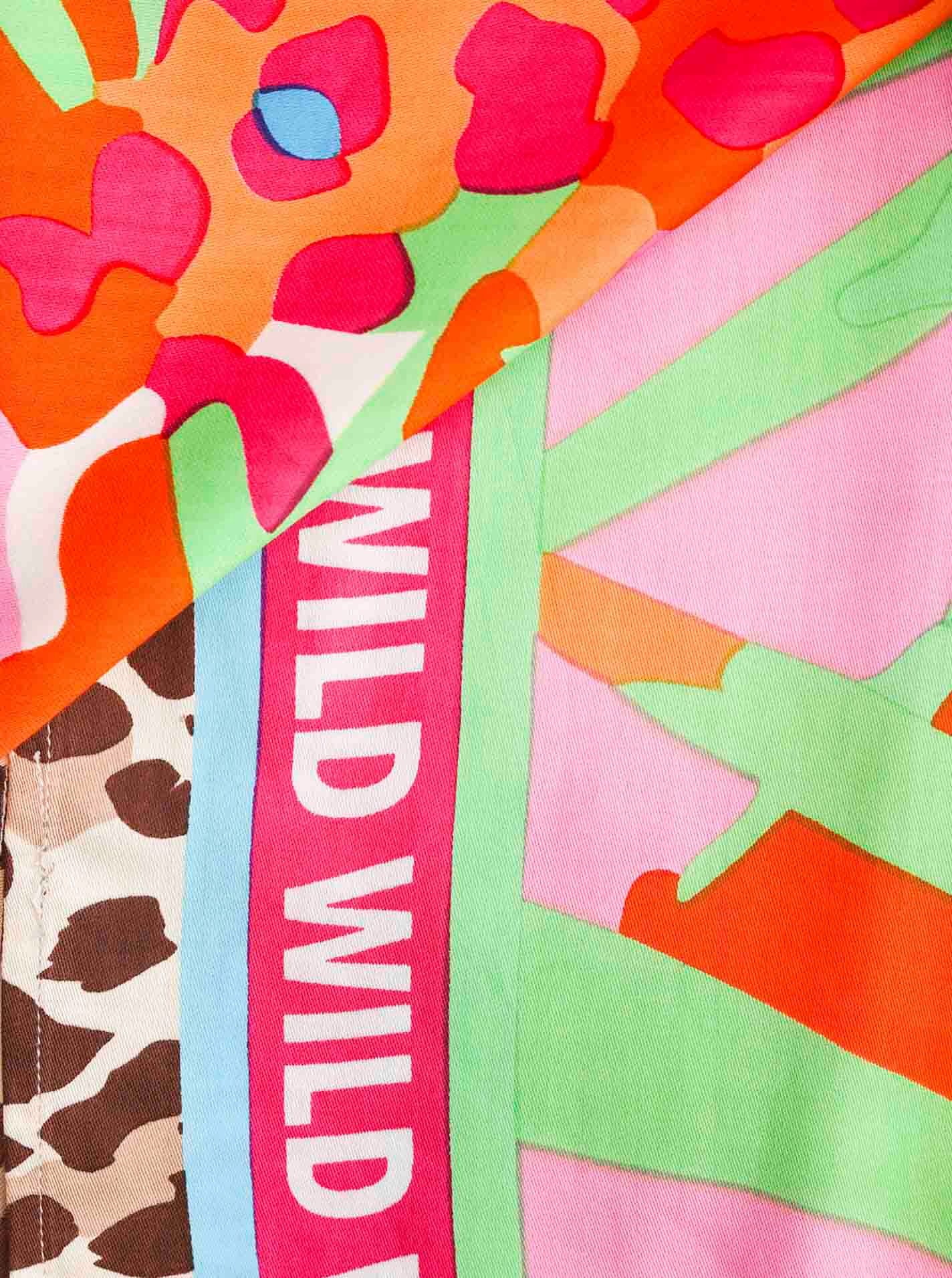 Zwillingsherz Modetuch "Wild Tropical Leo", mit Leoparden und Tasseln günstig online kaufen