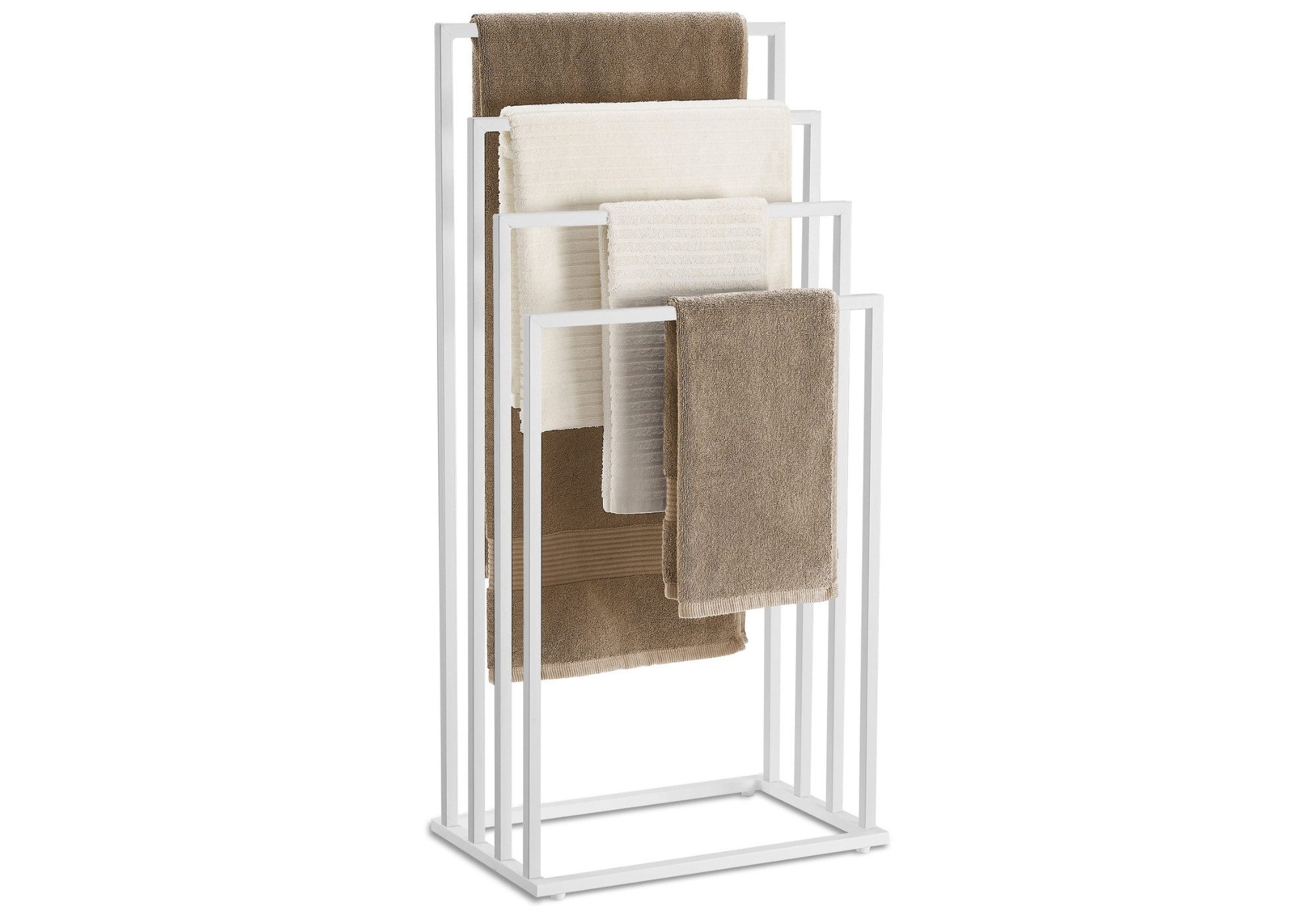 Home Collective Handtuchhalter ohne Bohren Handtuchständer aus Stahl mit 4 günstig online kaufen