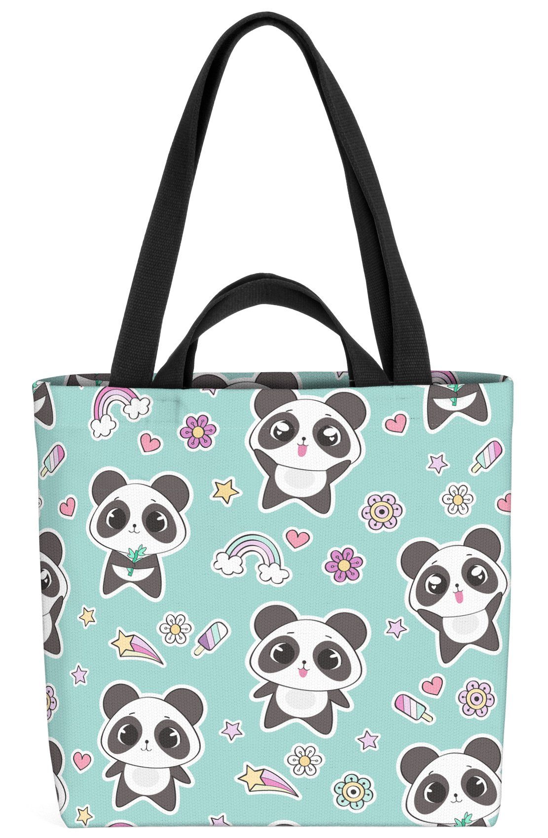 Chibi Henkeltasche Baby (1-tlg), Kinderzimmer Panda Urlaub Afrika Indien Panda Reise VOID süß Japan