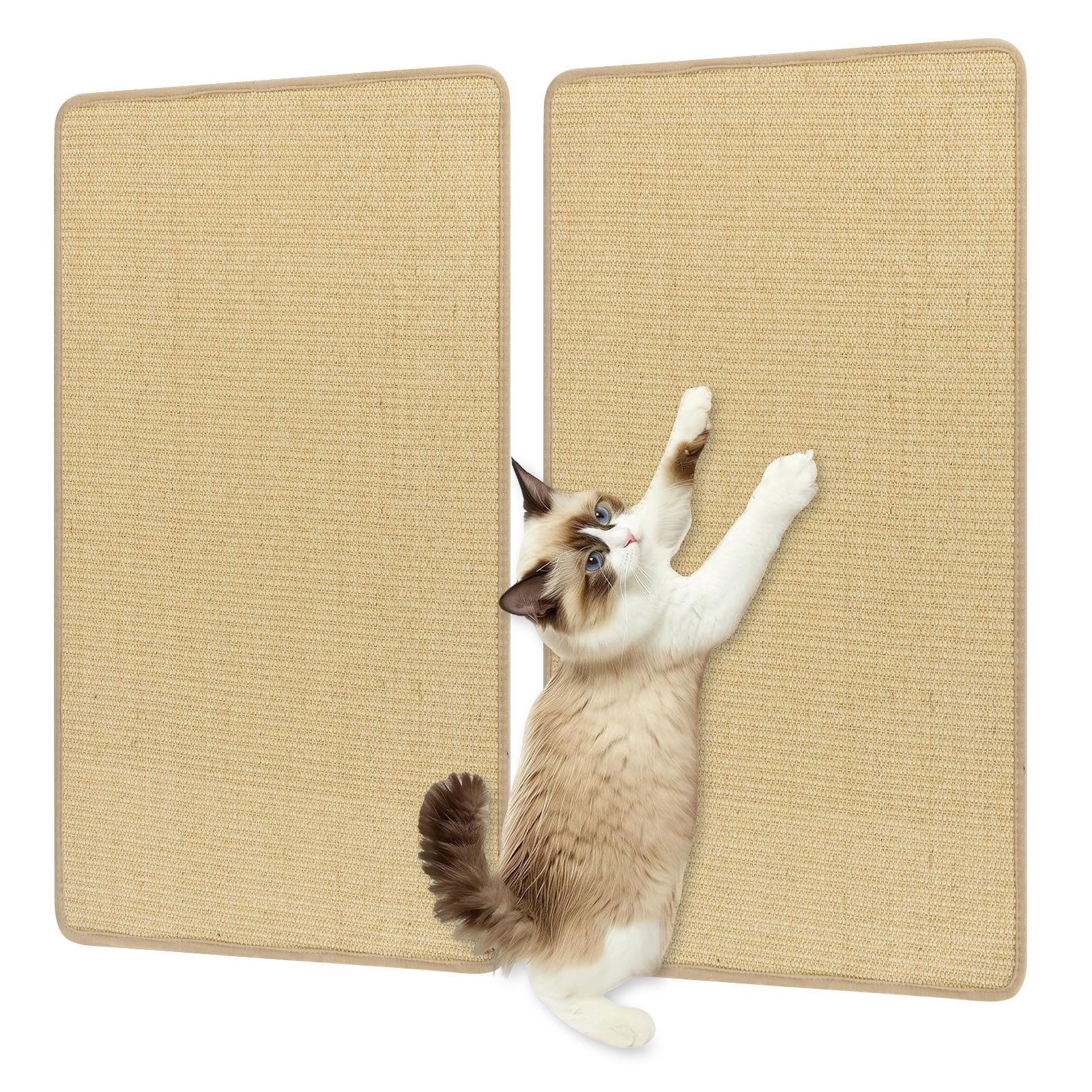 KOMFOTTEU Kratzmatte, (2er Set), Katzenteppich Kratzbrett Wand 80 x 50 cm günstig online kaufen