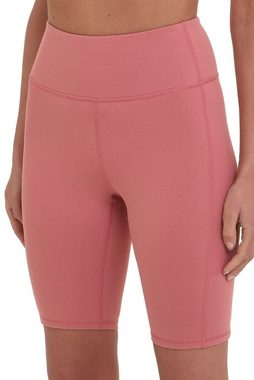 TCA 3/4-Hose TCA Damen Yoga-Shorts hohe Taille mit Handytasche - Dunkelpink, XS (1-tlg)