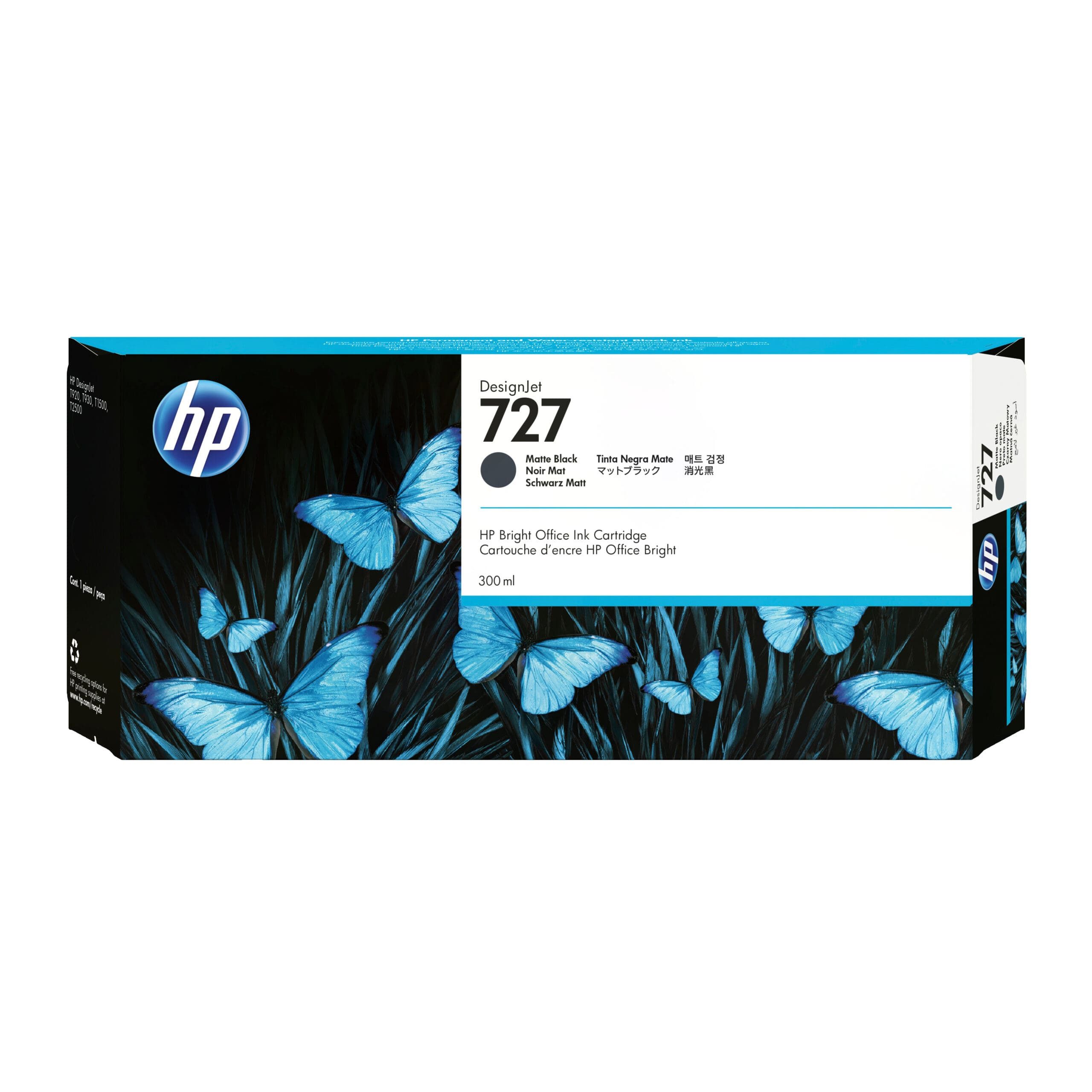 HP HP Tintenpatrone Nr. 727 Mattschwarz 300ml Tintenpatrone