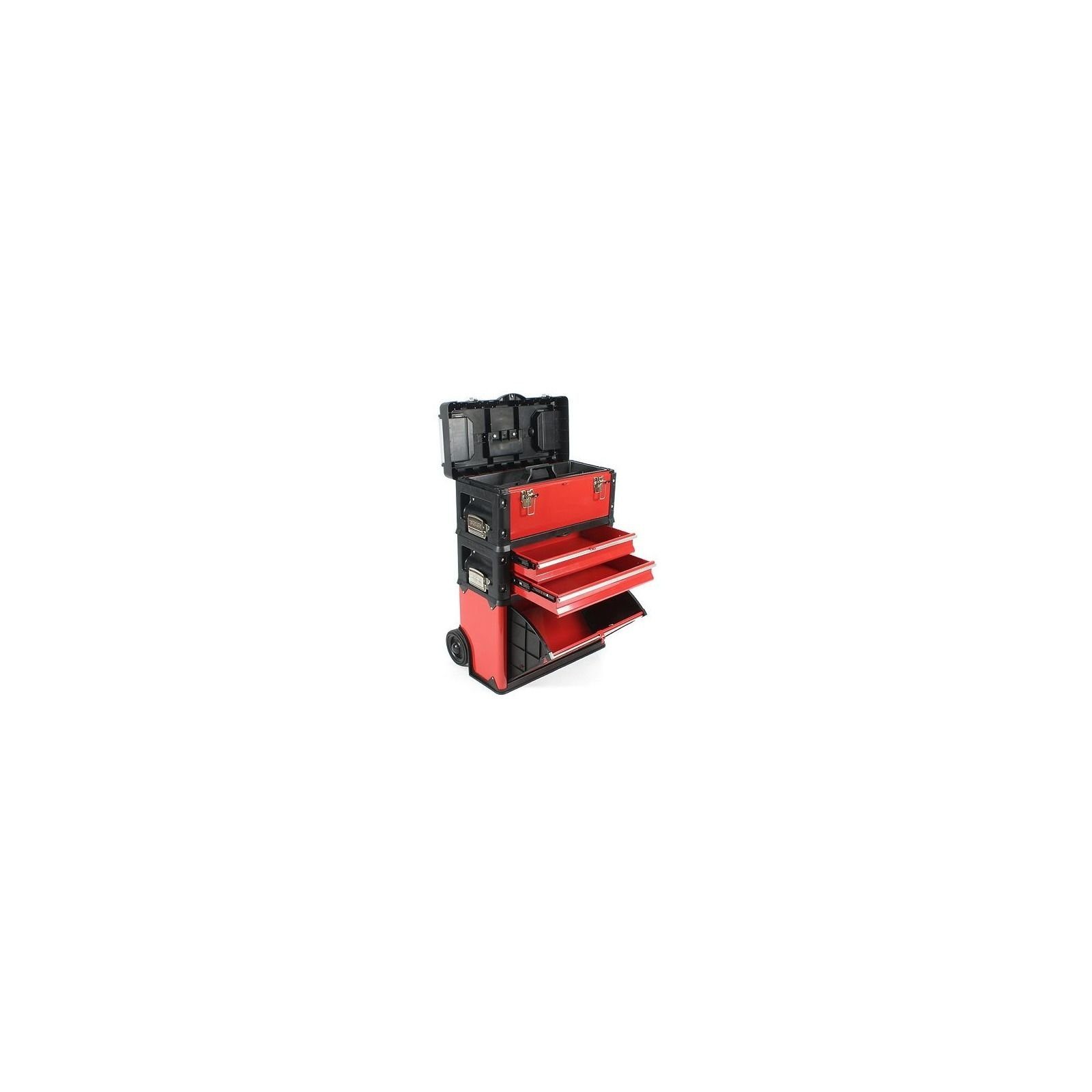 Yato Werkzeugkoffer Werkzeug-Trolley mit 3 Modulen YT-09101