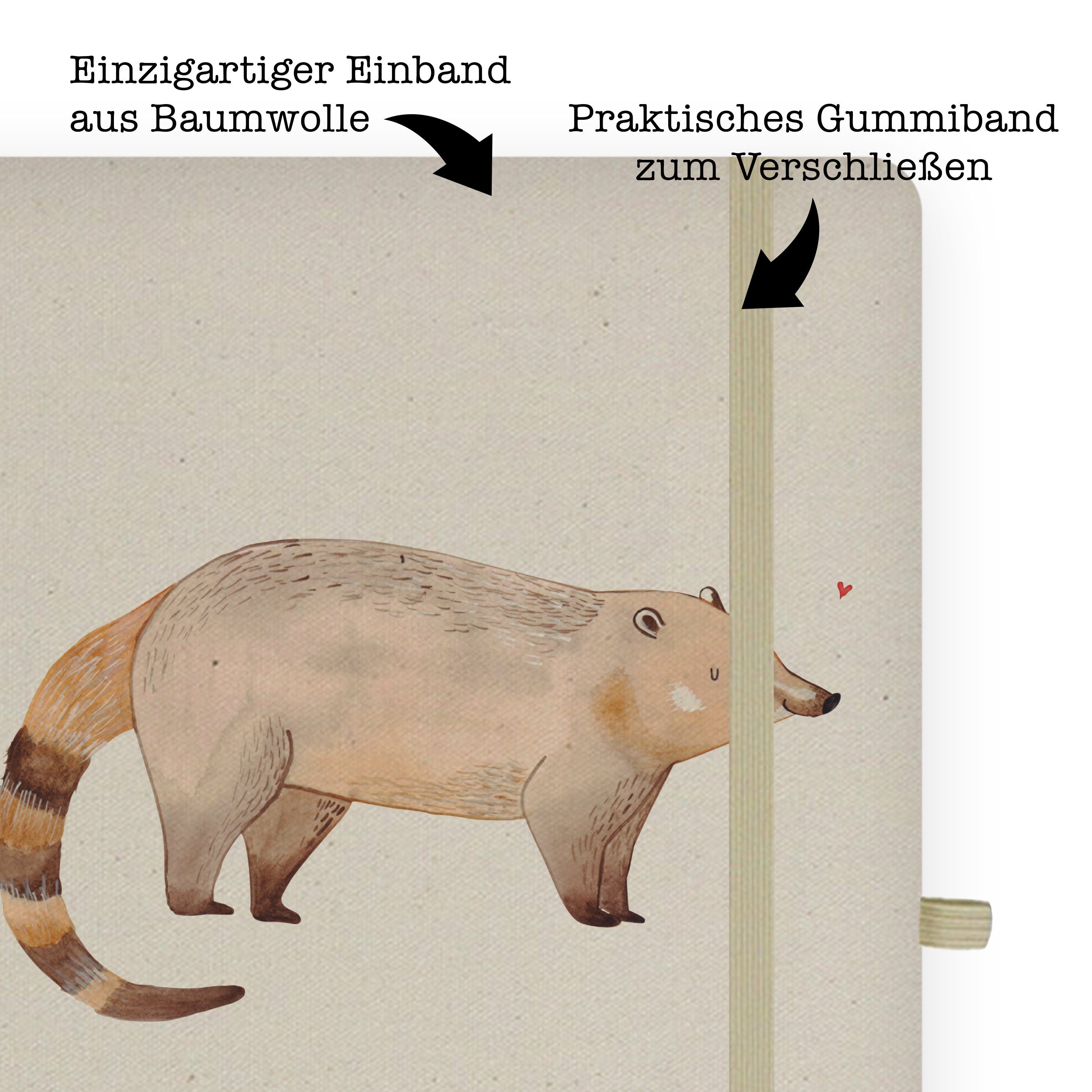 Notizbuch Gute Nasenbaer & - Transparent Laune, Mrs. Panda Mr. - Geschenk, Tiermotive, Nasenbär