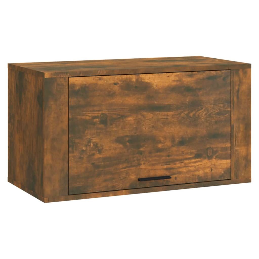 vidaXL Schuhregal Wand-Schuhschrank Räuchereiche 70x35x38 cm Massivholz Kiefer, 1-tlg.