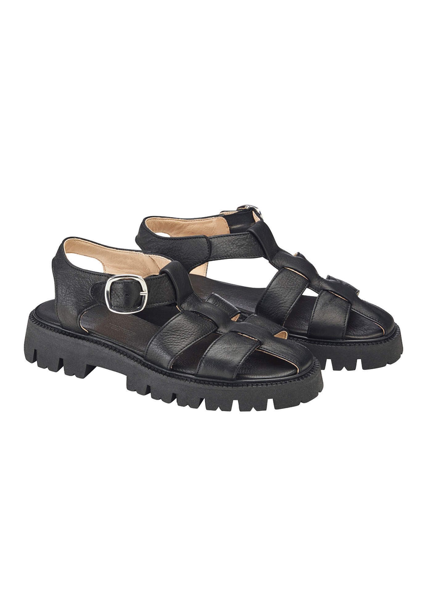 Hessnatur Fisherman Style aus chromfrei gegerbtem Leder Sandale