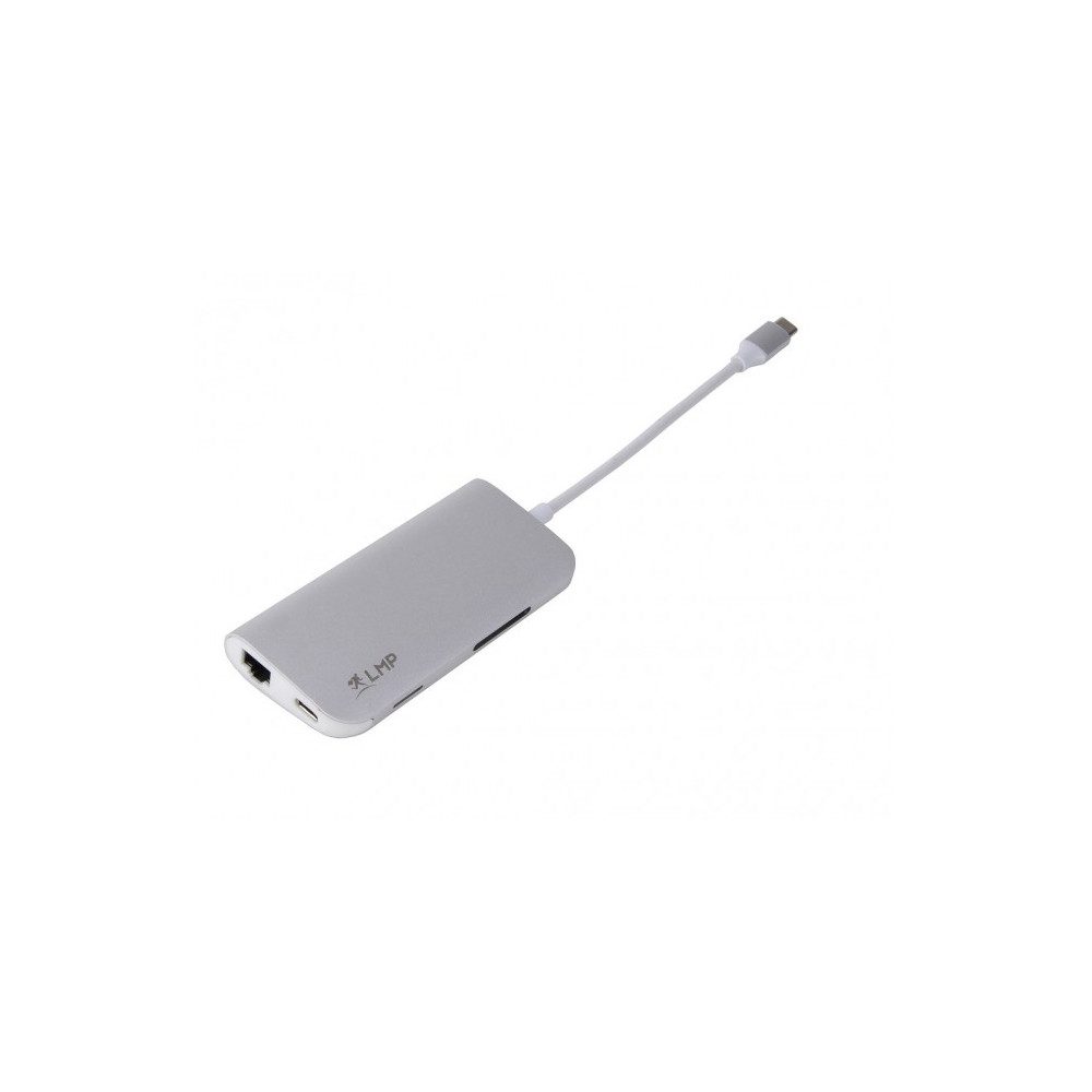 LMP LMP 8 Port USB-C Mini Dock - Multifunktionales Zubehör USB-Stick (Eingebauter USB-Anschluss)