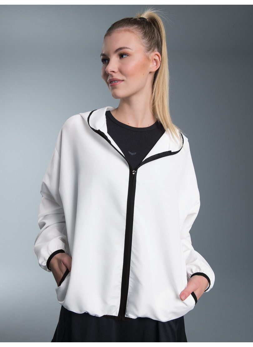 Trigema Sweatjacke TRIGEMA Dünne Kapuzenjacke mit praktischen Taschen (1-tlg)