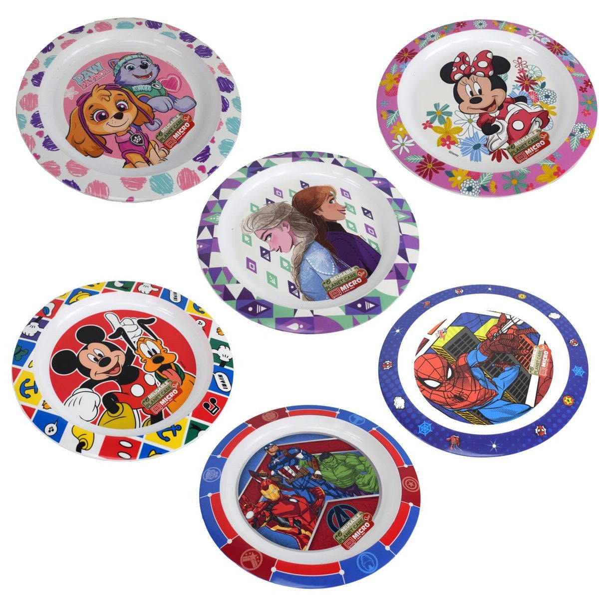Stor Teller Teller Mikrowellengeschirr Kinder Ø22 verschiedene Motive, (1 St), Mikrowellen geeignet, max. 2 Minuten bei 600Watt