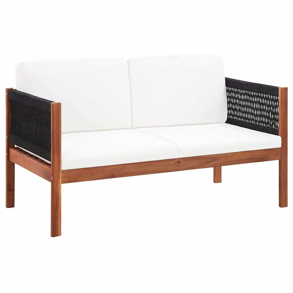 vidaXL Loungesofa Gartensofa 2-Sitzer Massivholz
