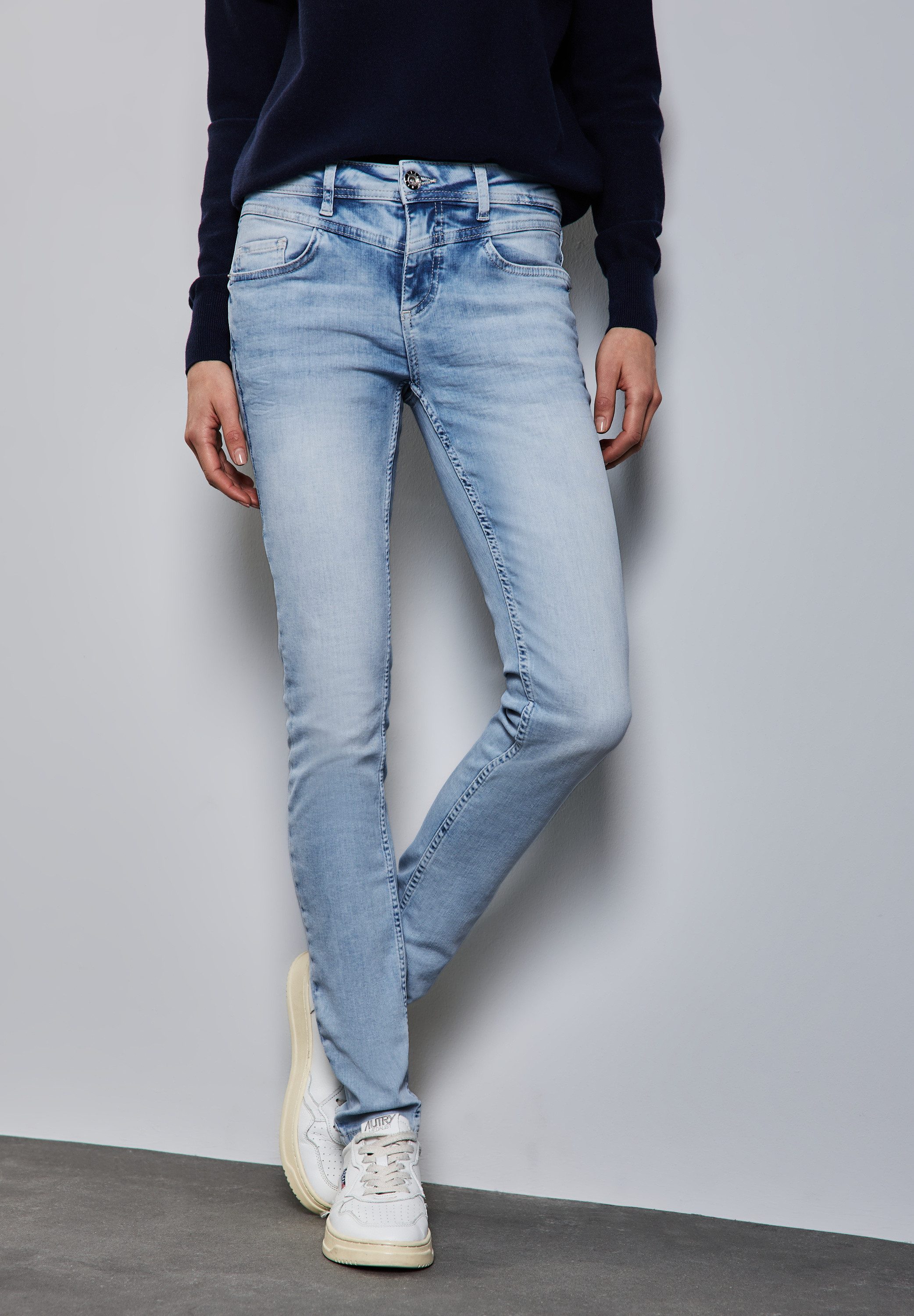 STREET ONE Gerade Jeans Middle Waist