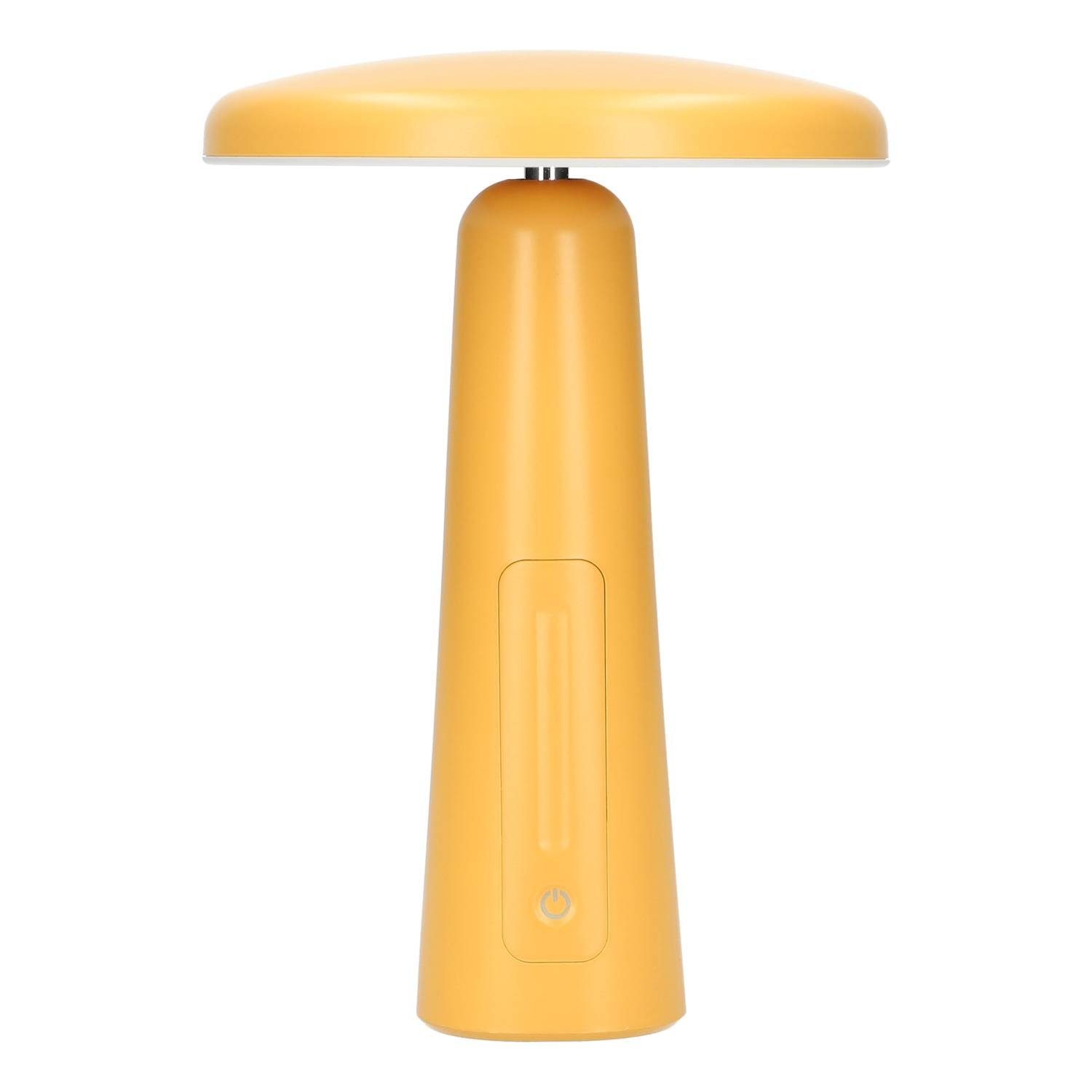 SARAZ Lights LED Tischleuchte - LED Akku Tischlampe Salema, Stufenlos dimmbar über Touch-Sensortaste, LED fest integriert, 3000 Kelvin - helles warmweiß, Akku