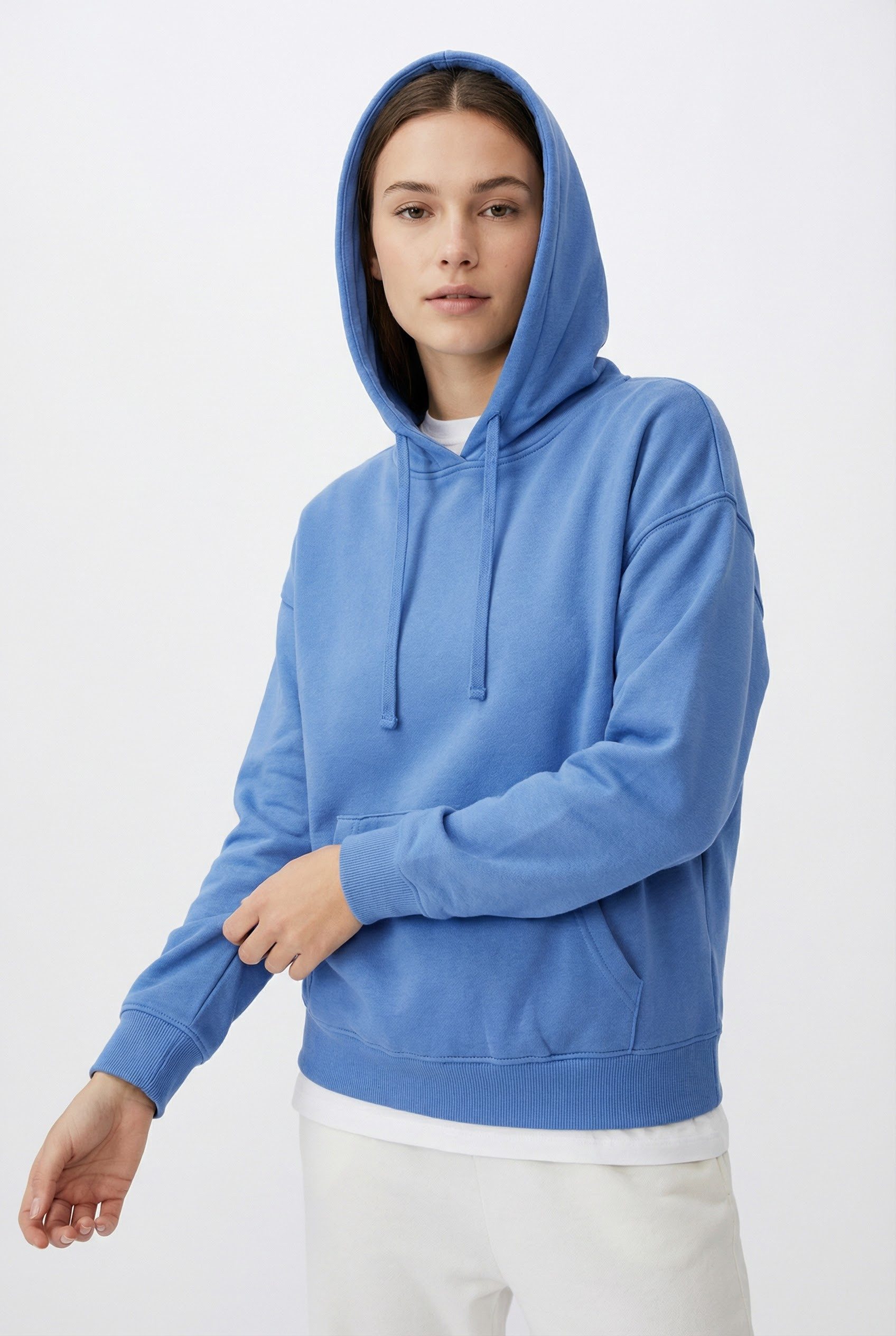 ONLY Kapuzensweatshirt ONLBEST L/S HOOD SWT NOOS Materialmix, regular fit