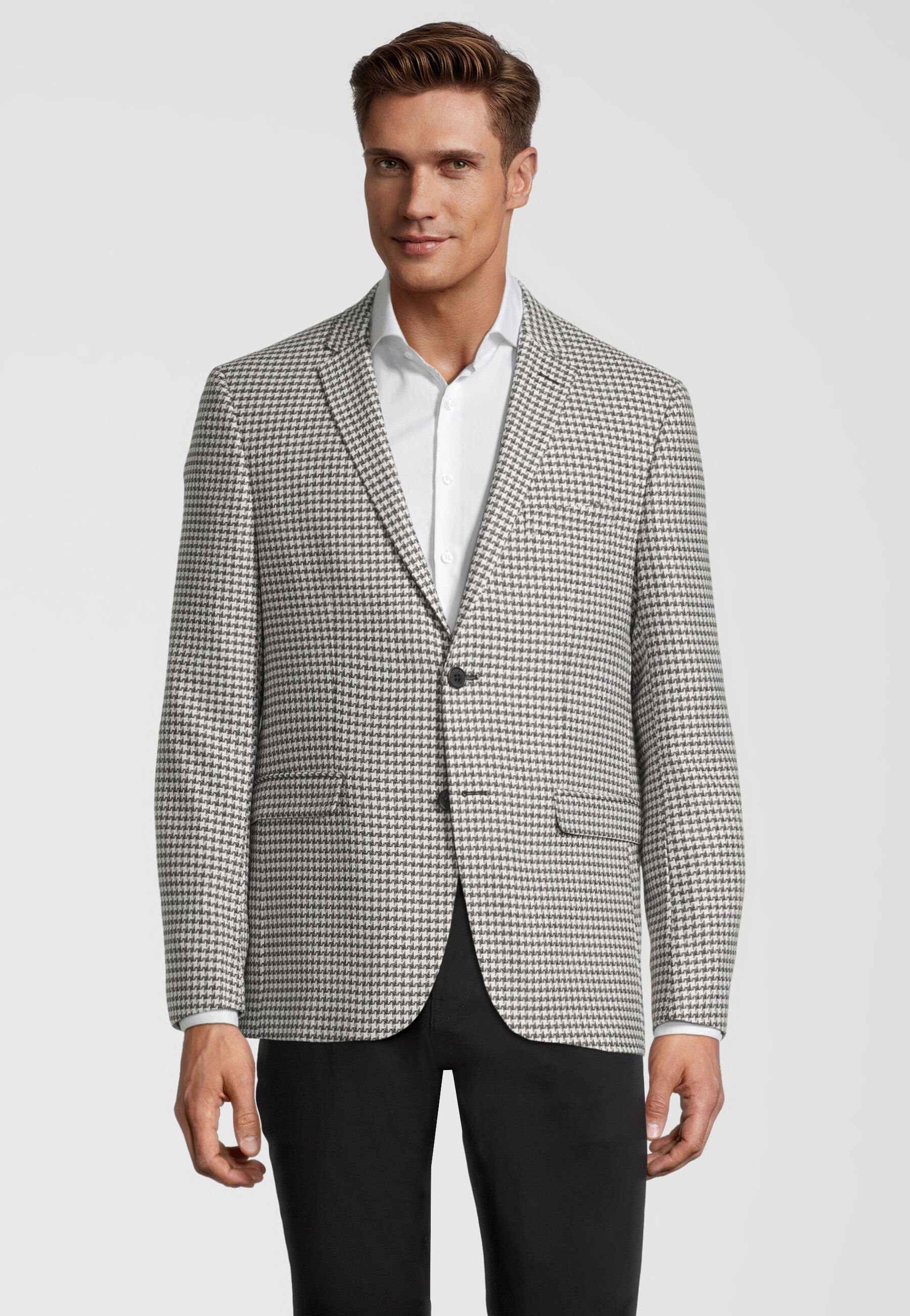 SteffenKlein Anzugsakko Slim Fit (1-tlg) Hahnentritt günstig online kaufen