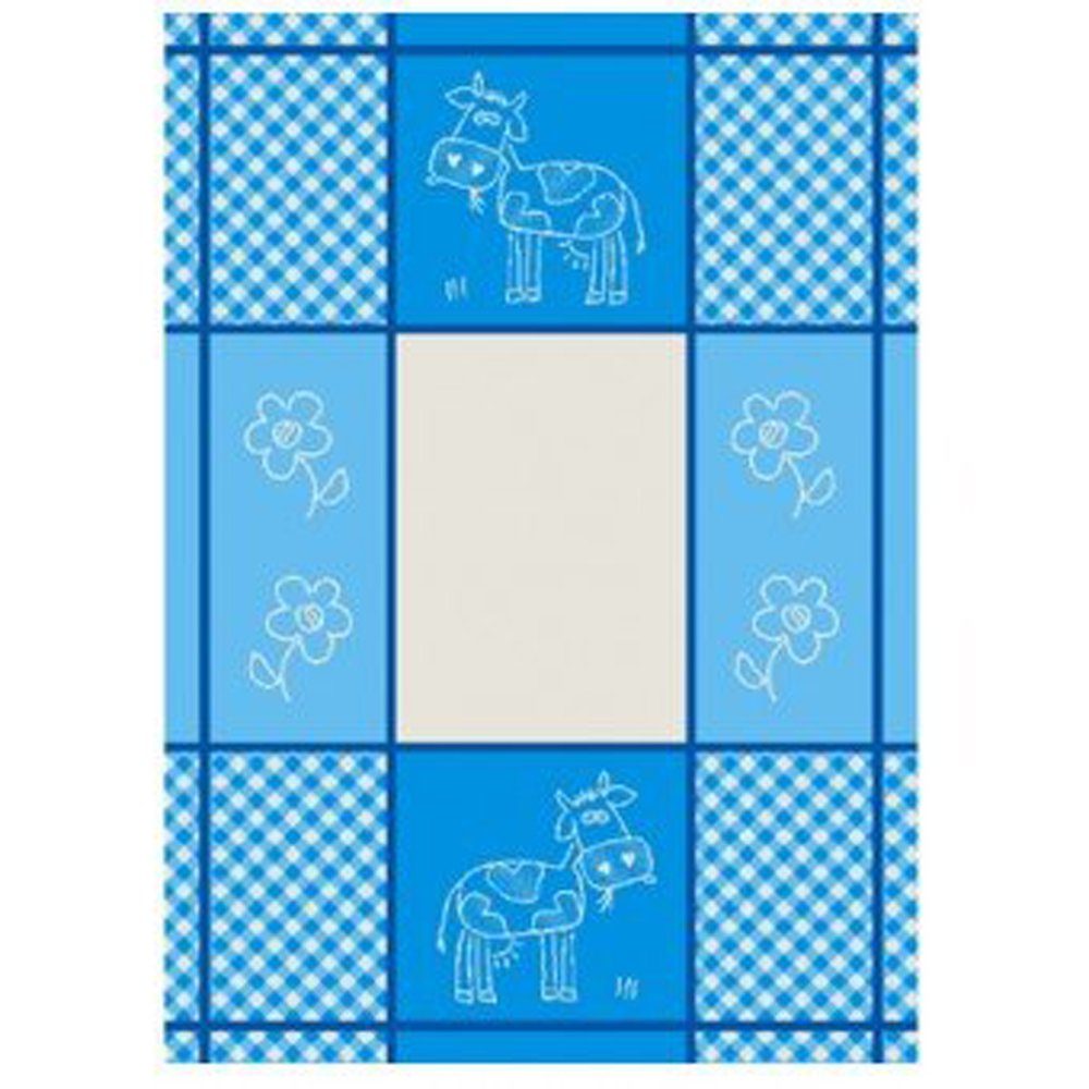 Lasa Home Geschirrtuch Selma, (Set, Blau 70 50 Pack cm, (4 Baumwolle 4er ca. 4-tlg), Stück), Geschirrtücher x