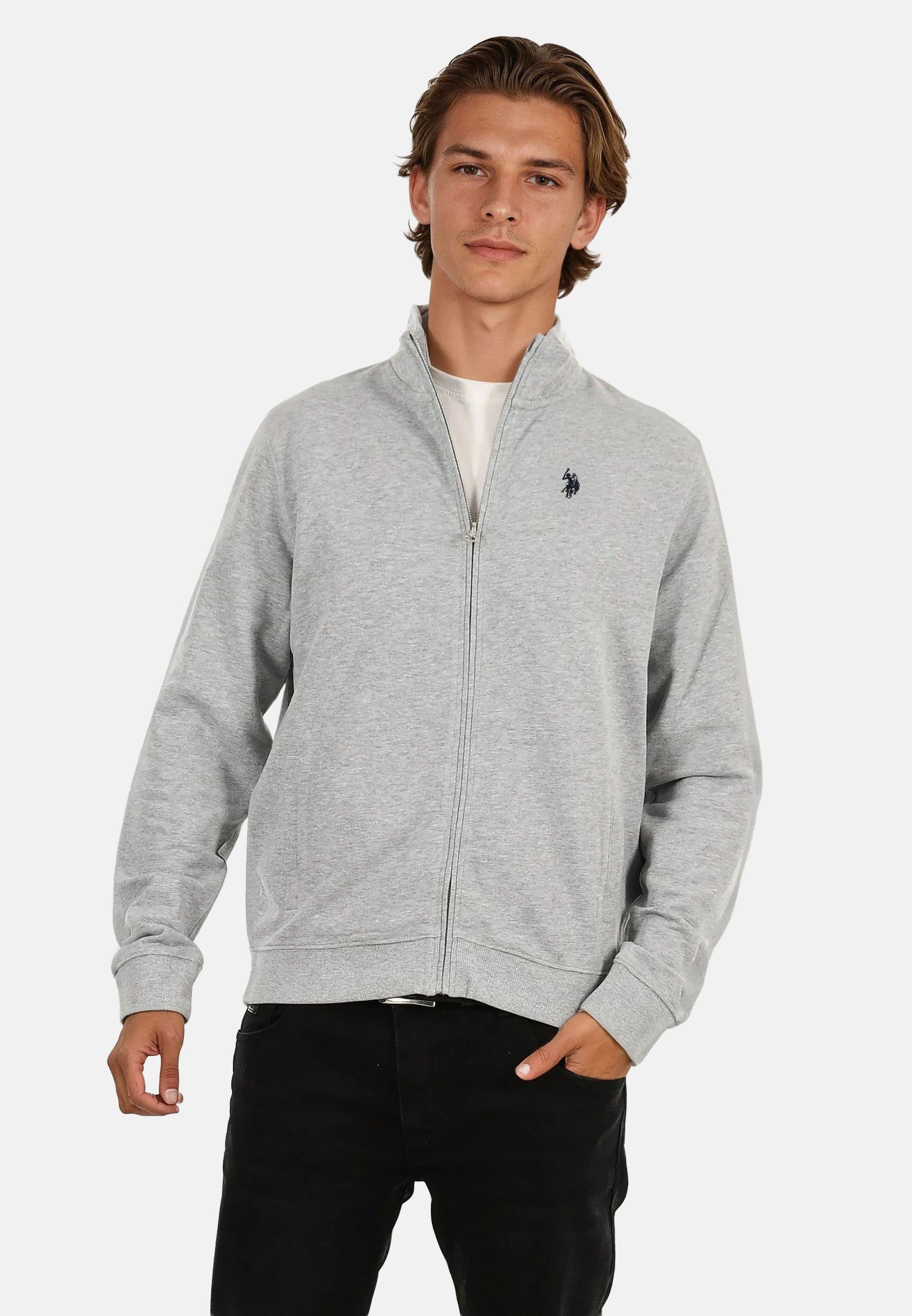 U.S. Polo Assn. Sweatjacke Stehkragenpullover USJaaspa – Herren Half-Zip Pu günstig online kaufen