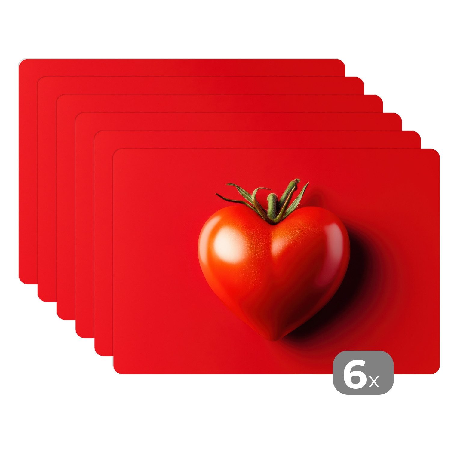 MuchoWow Platzset Tomate - Rot - günstig online kaufen