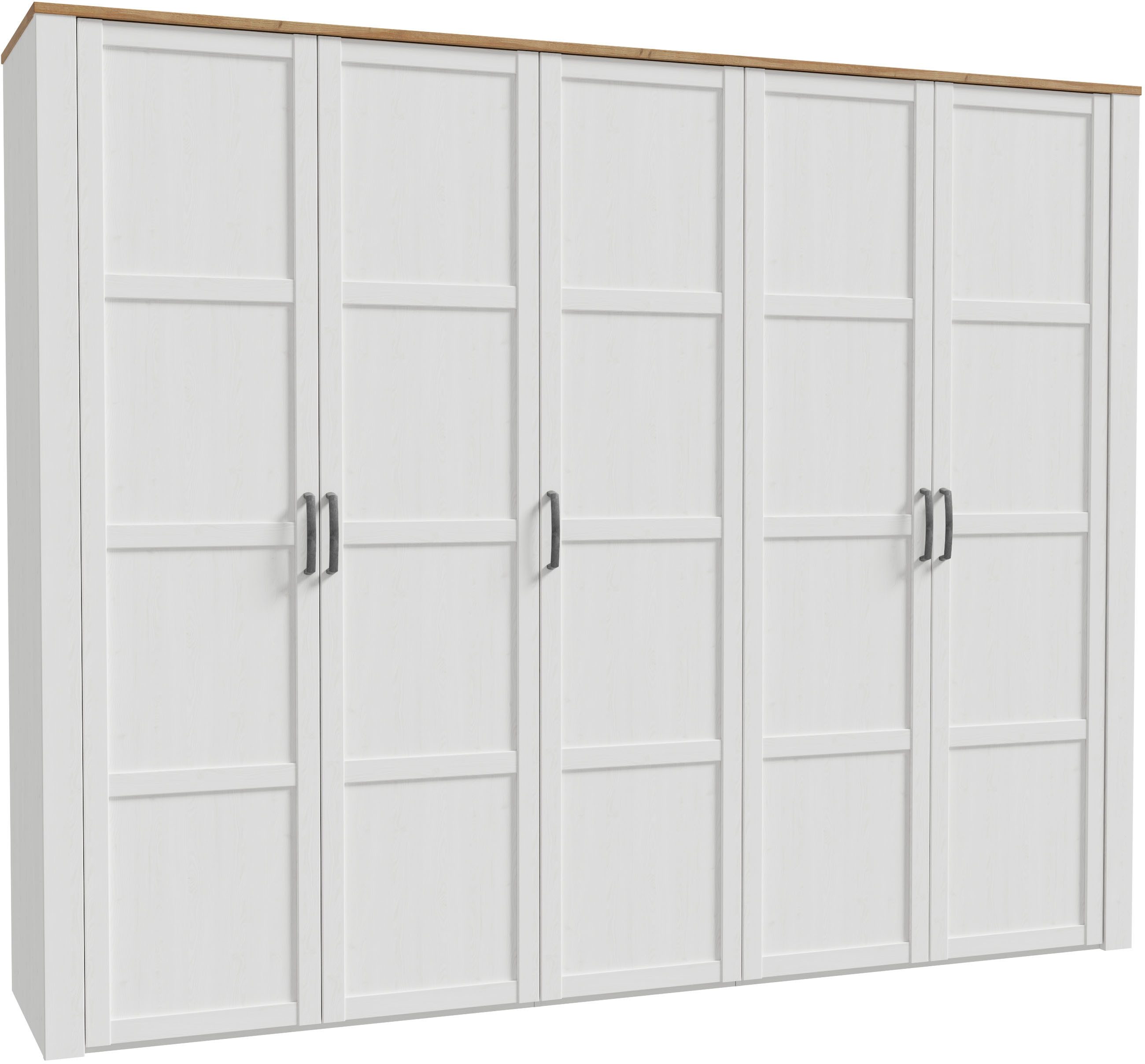 FORTE Kleiderschrank Bohol Höhe 214 cm, 5türig, SoftClose