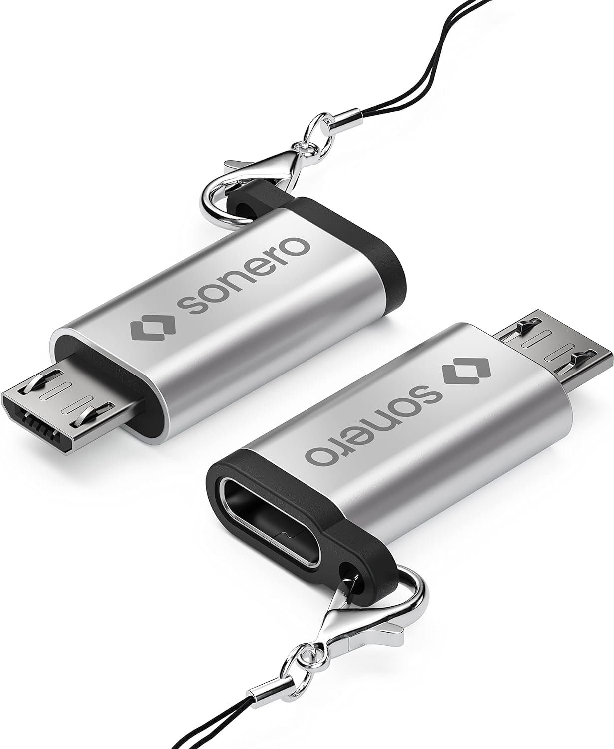 sonero Sonero® Micro USB auf USB-C Adapter, kompatibel mit Apple Geräten, USB-Kabel