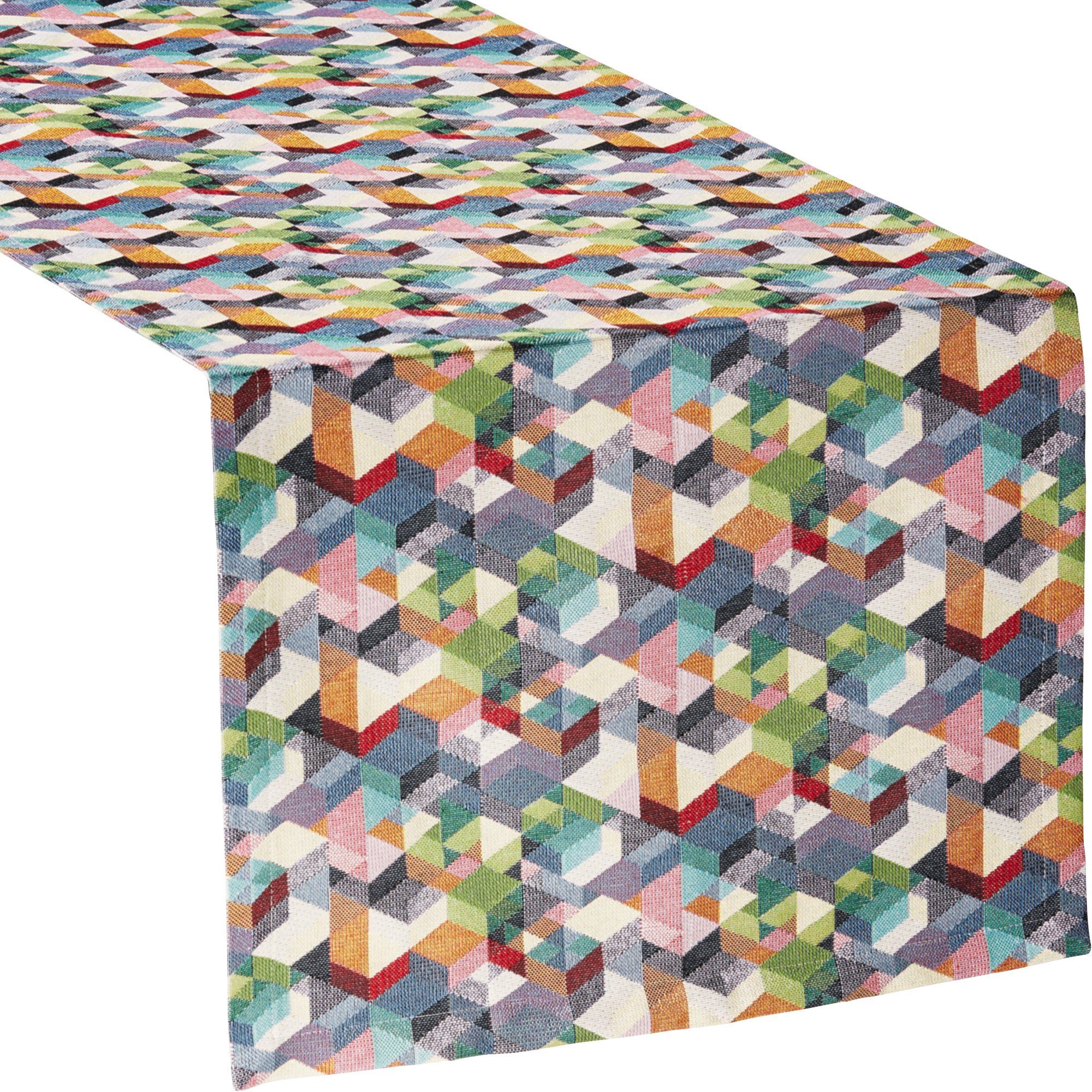 sander table + home Tischdecke Tischläufer "Cubes", Ornamente günstig online kaufen