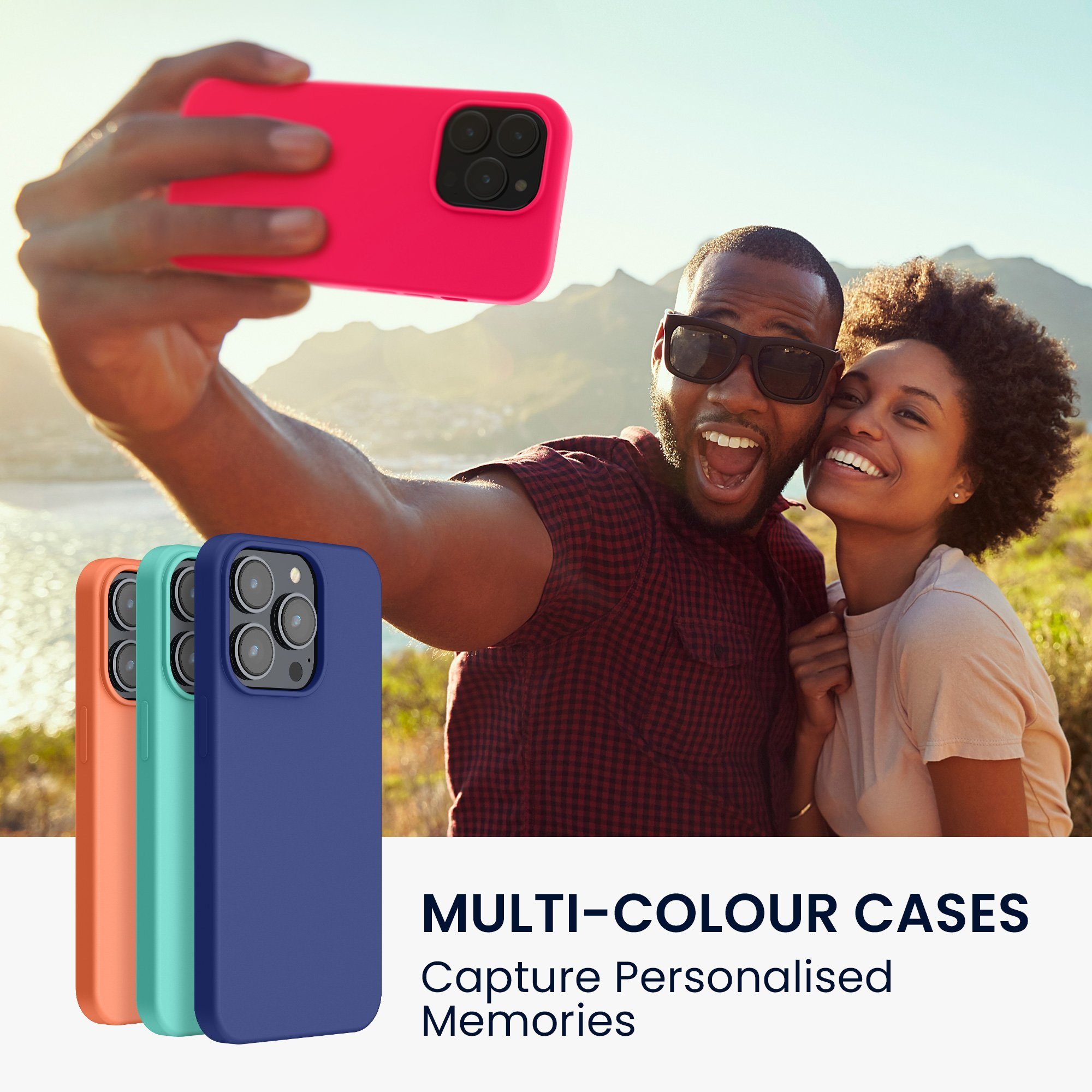 kwmobile Handyhülle Hülle für Apple iPhone 14 Pro, Hülle Silikon gummiert - Handyhülle - Handy Case Cover – Bild 3 von 5