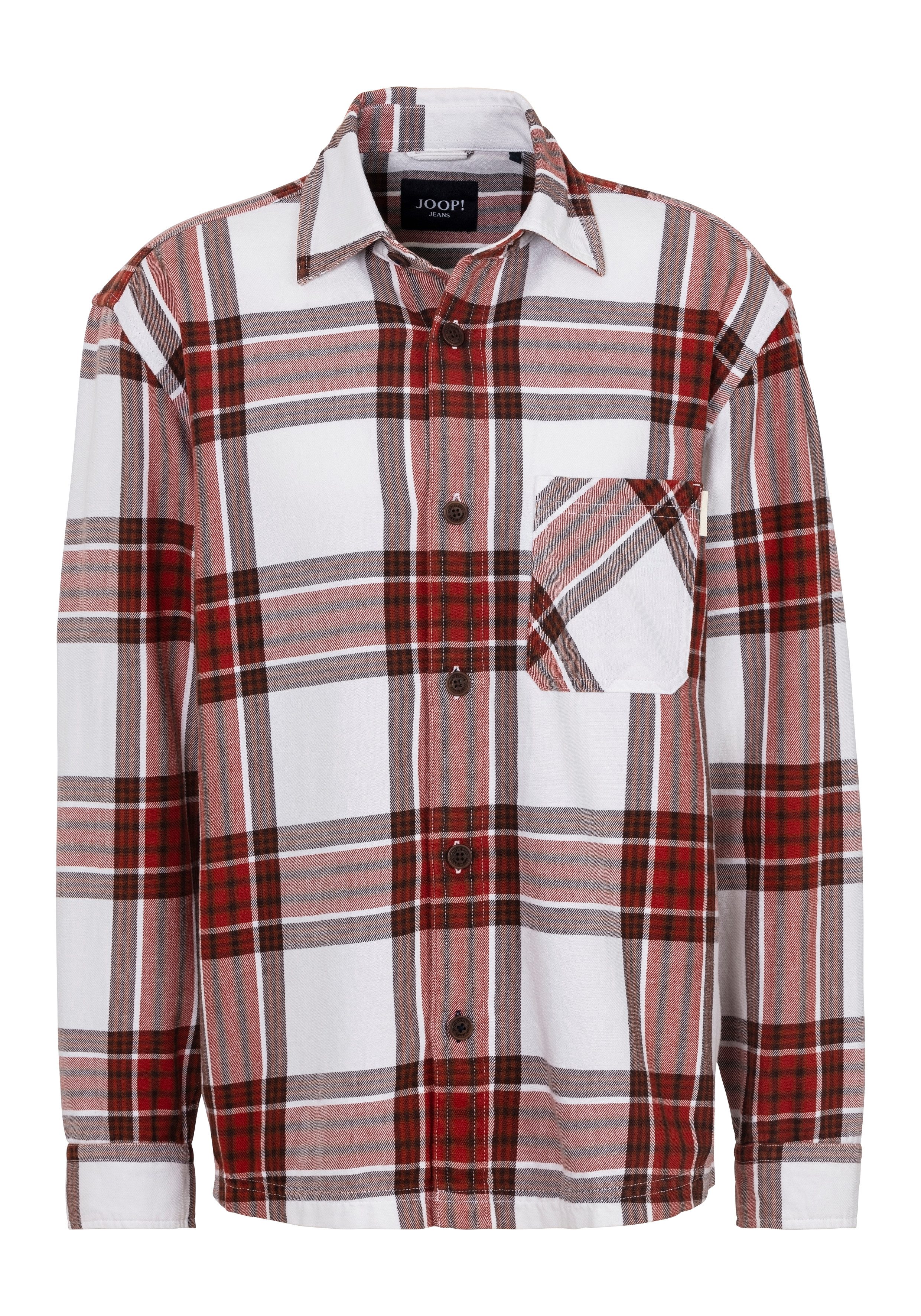 Joop Jeans Langarmhemd Hagon mit Karomuster günstig online kaufen