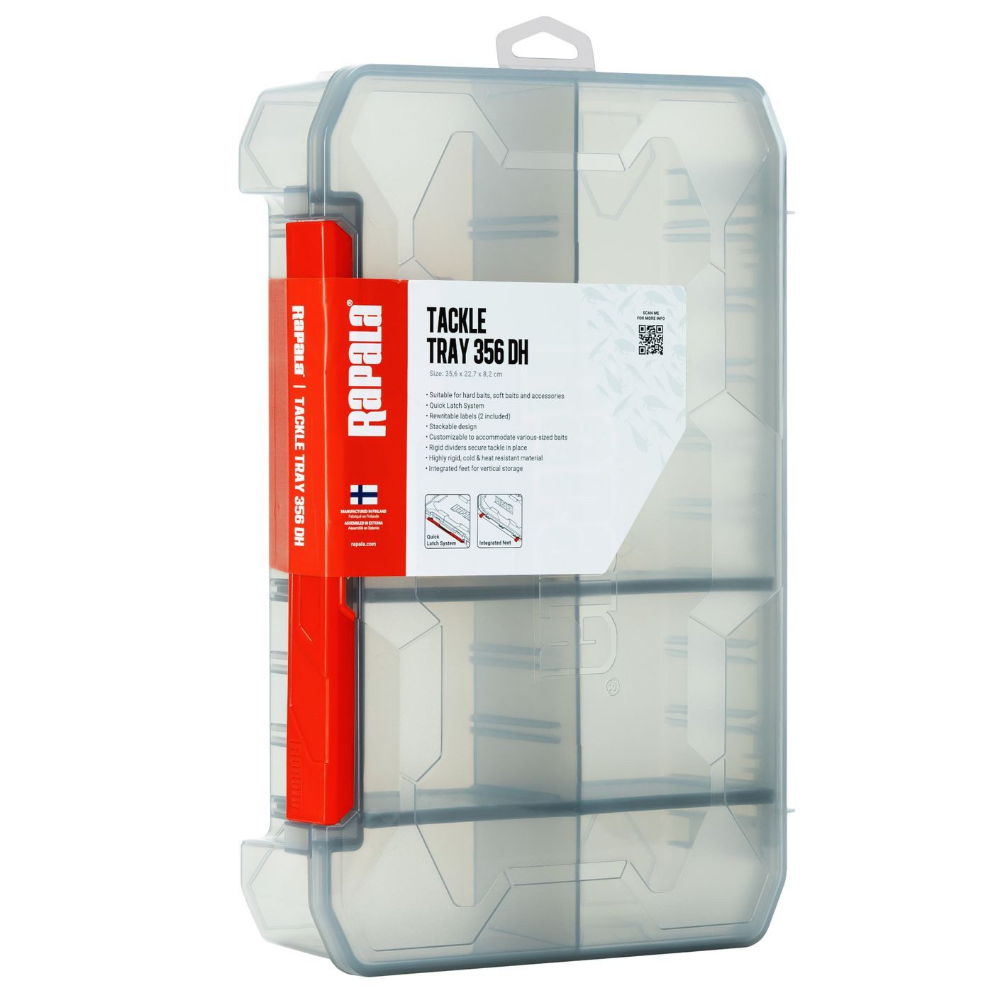 Rapala Angelkoffer Rapala Tackle Tray 356 Dp Half 35,6x22,7x8,2cm - Tacklebox