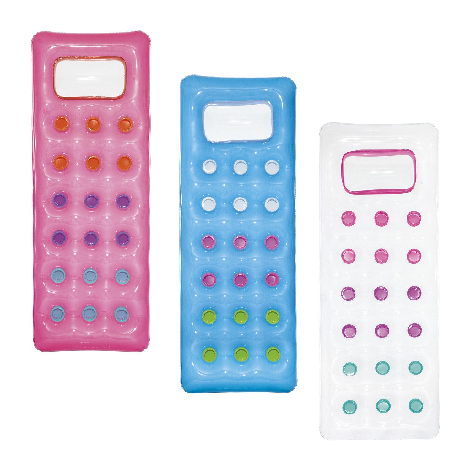 Bestway Badeinsel Fashion Lounge, (Packung, 1-St., 177 x 63 x 16 cm), Inkl. integriertes Sichtfenster