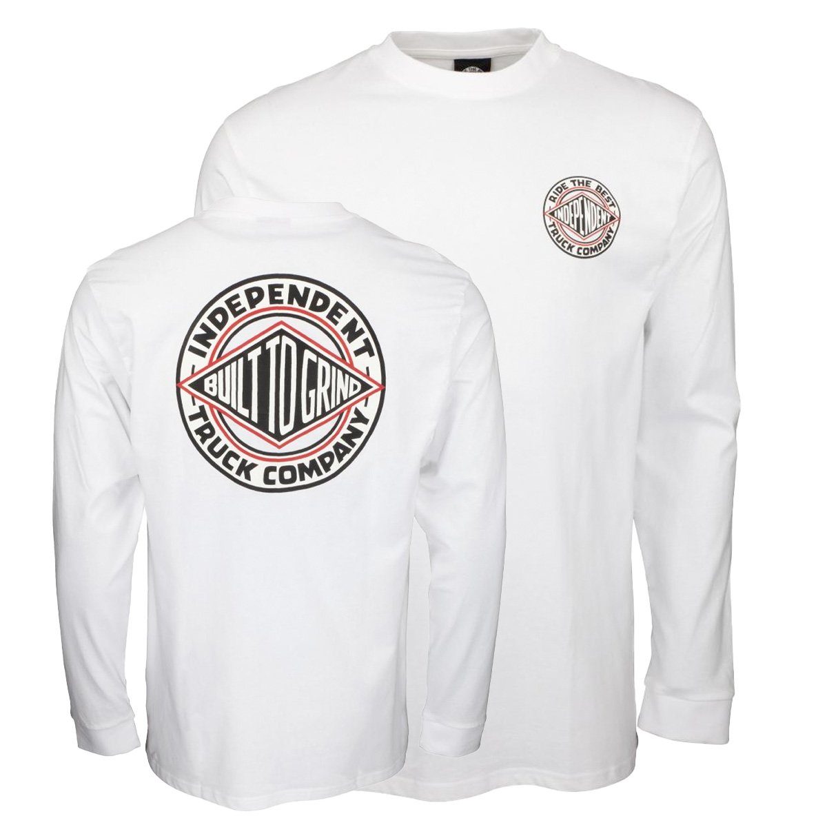 Longsleeve Independent Built to Grind Summit Truck (white) Company