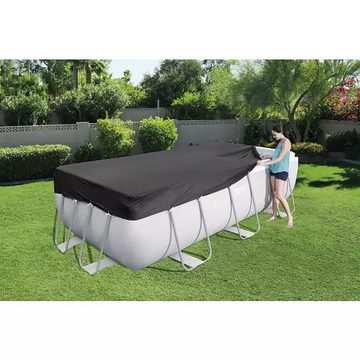 BESTWAY Pool-Abdeckplane BESTWAY Pool Abdeckung rechteckig Schutz Plane PVC Swimmingpool Cover 412x201cm, PVC-Abdeckung