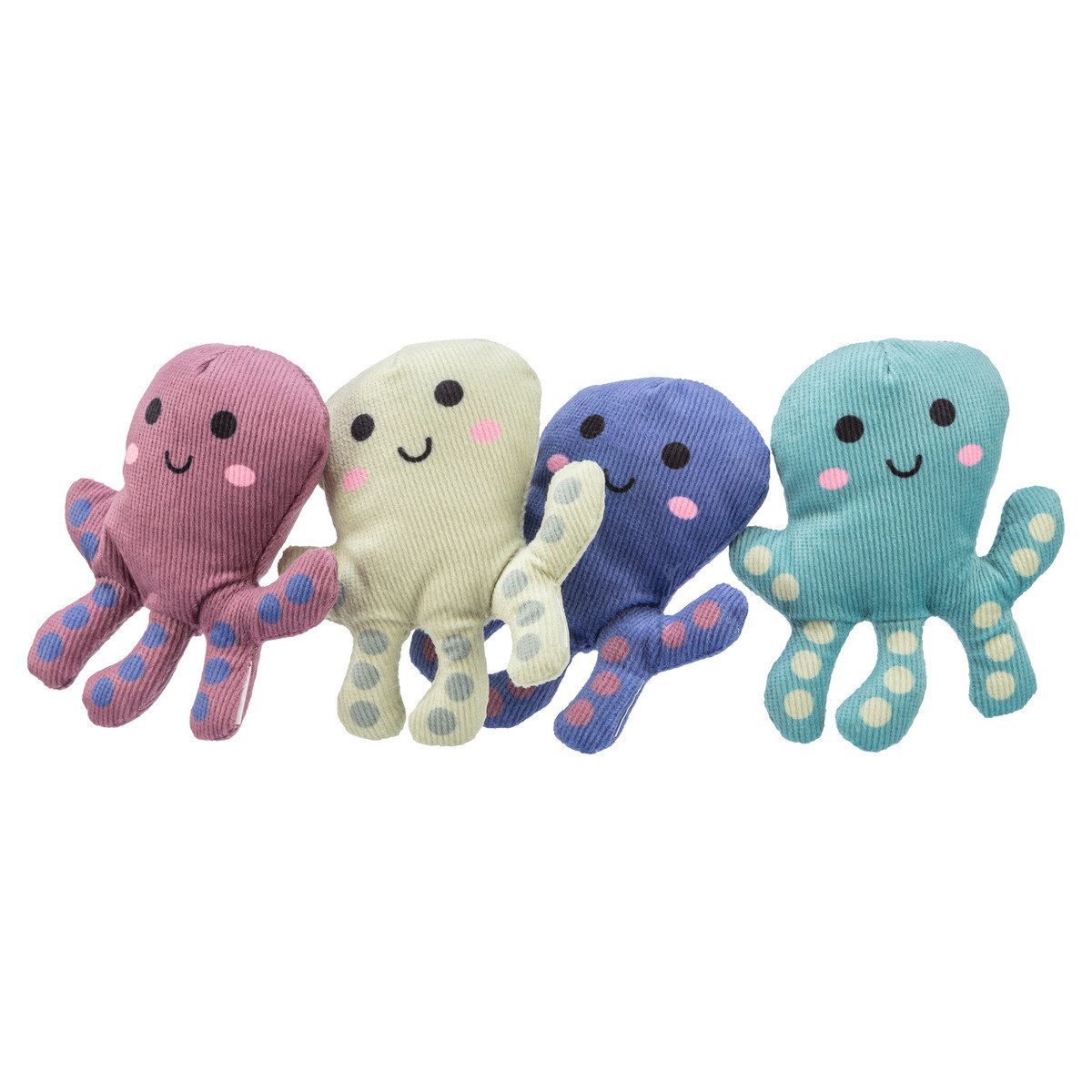 Tierkuscheltier Katzenspielzeug Oktopus aus Plüsch mit Catnip