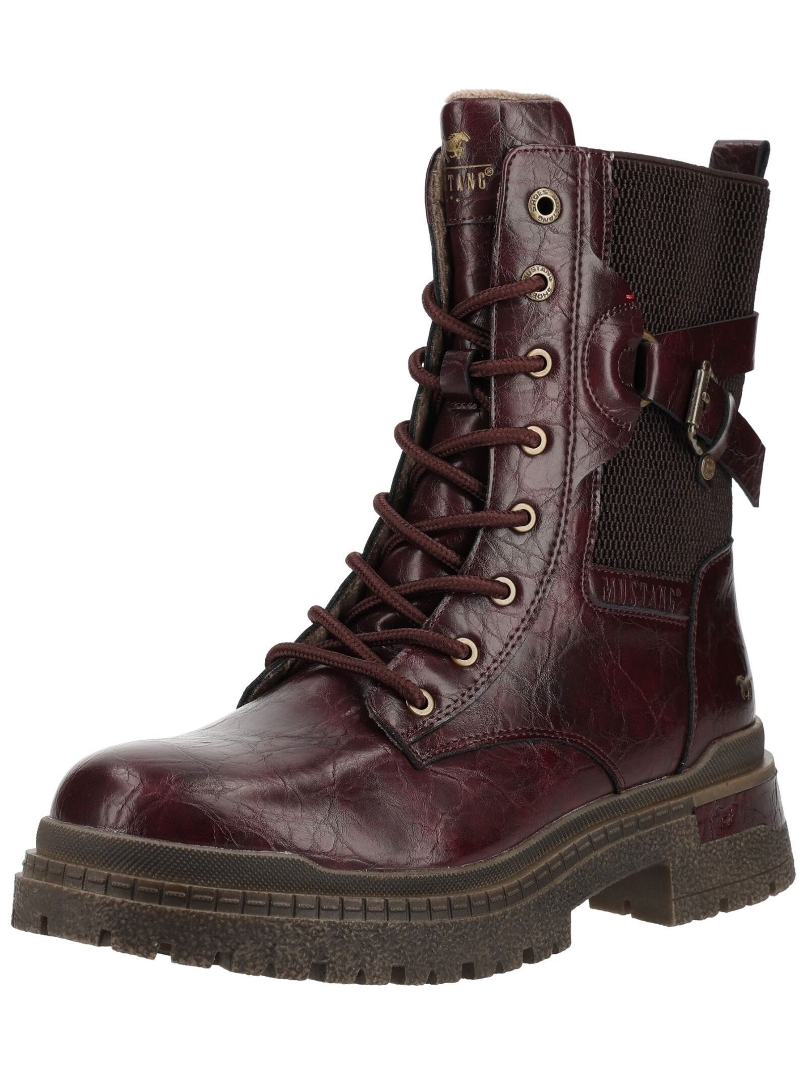 Mustang Shoes Mustang Shoes Stiefelette Lederimitat Schnürstiefelette