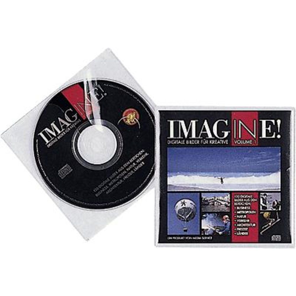 DURABLE CD-Hülle Durable CD Hülle 520219 1 CD/DVD/Blu-Ray Transparent Polypropylen 10 S