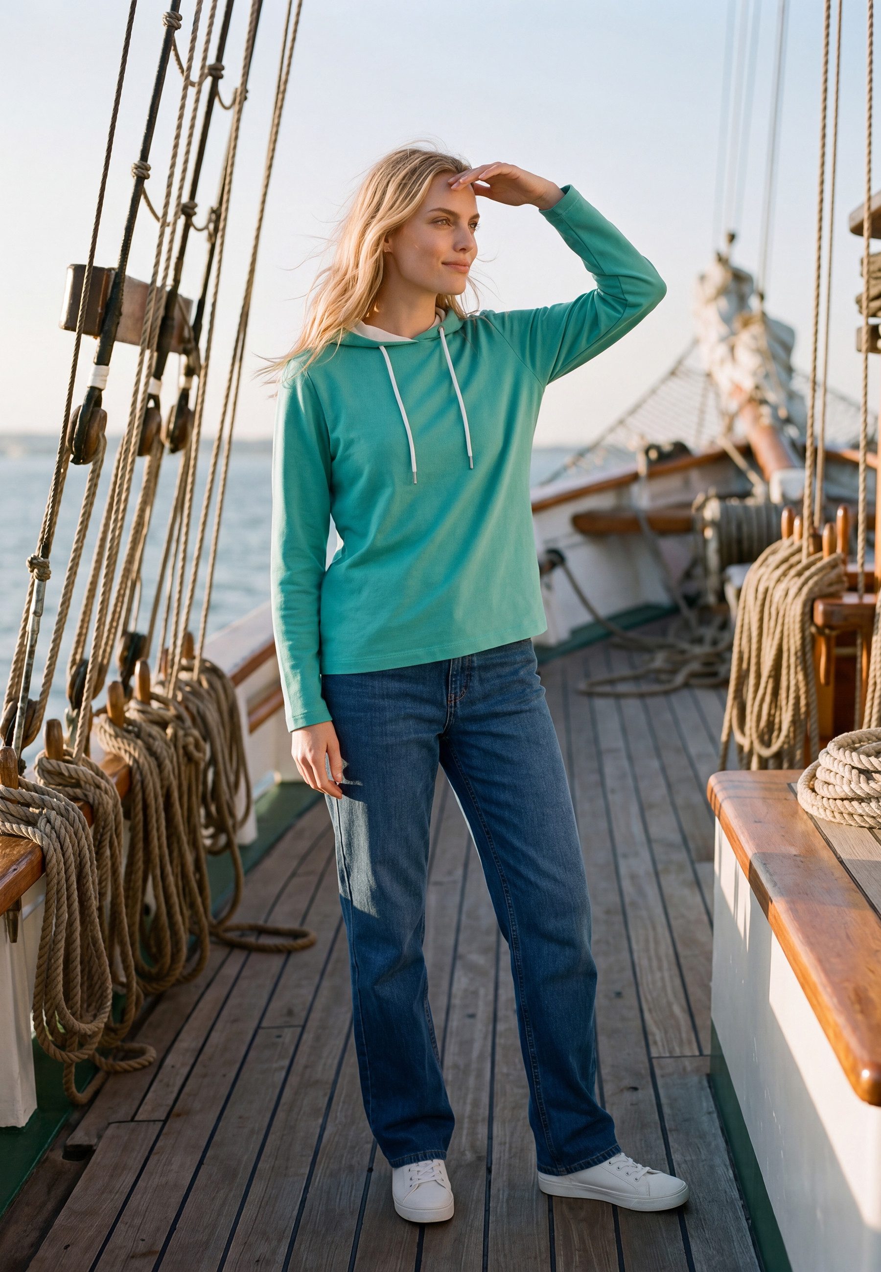 salzhaut Longsleeve ANNERLETZT Damen Relaxed-Fit Longsleeve Damen – gemütlich, frech, Küsten-Style pur!