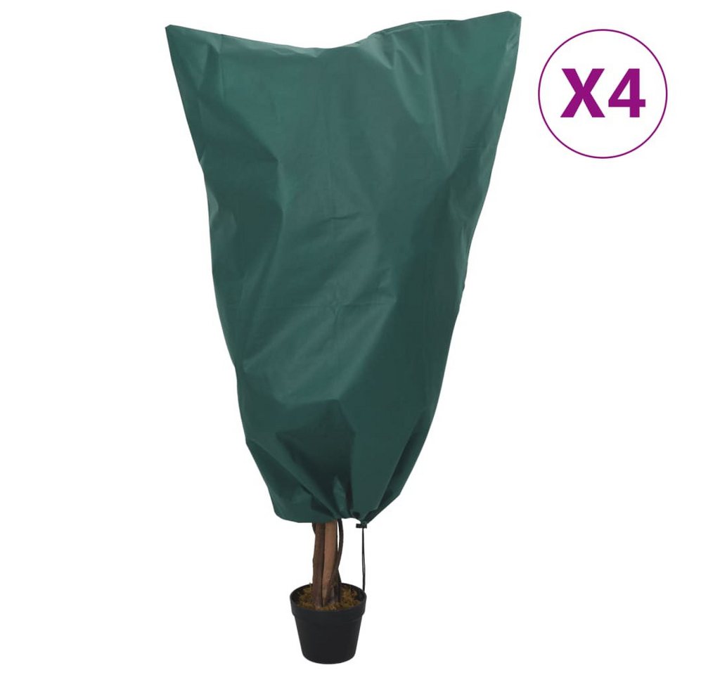 Thumbnail - vidaXL Winterschutzvlies, Wintervlies mit Kordelzug 4 Stk. 70 g/m² 0,8x0,8 m