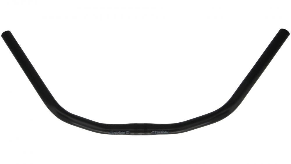 Ergotec Fahrradlenker Ergotec Lenker Bügel Cruiser Ø 25,4 mm 590 mm Höhe 76 mm 52° schwarz