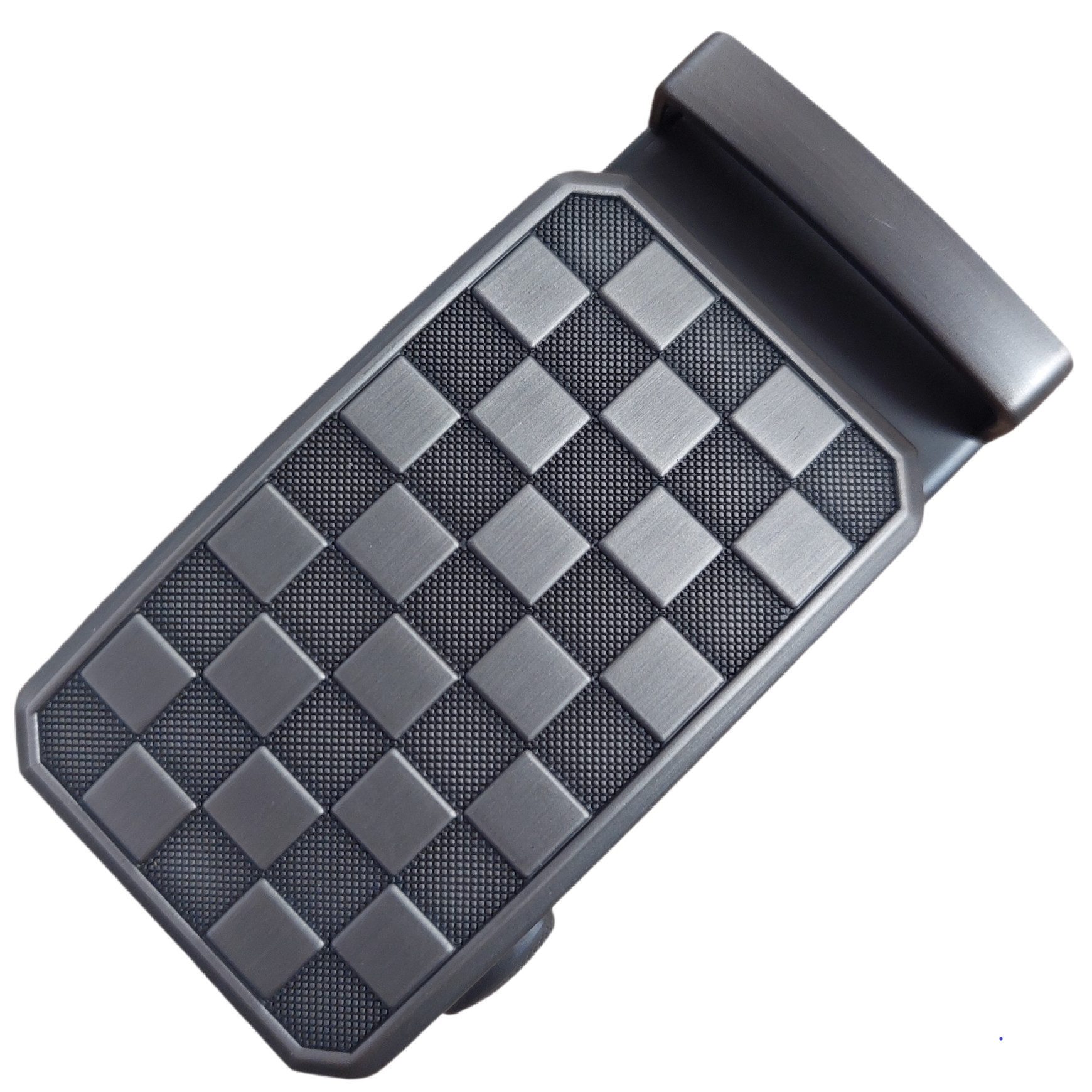 Ware aus aller Welt Gürtelschnalle Automatik Schnalle für Automatik Gürtel Klickschnalle mit Karomuster (1-St)