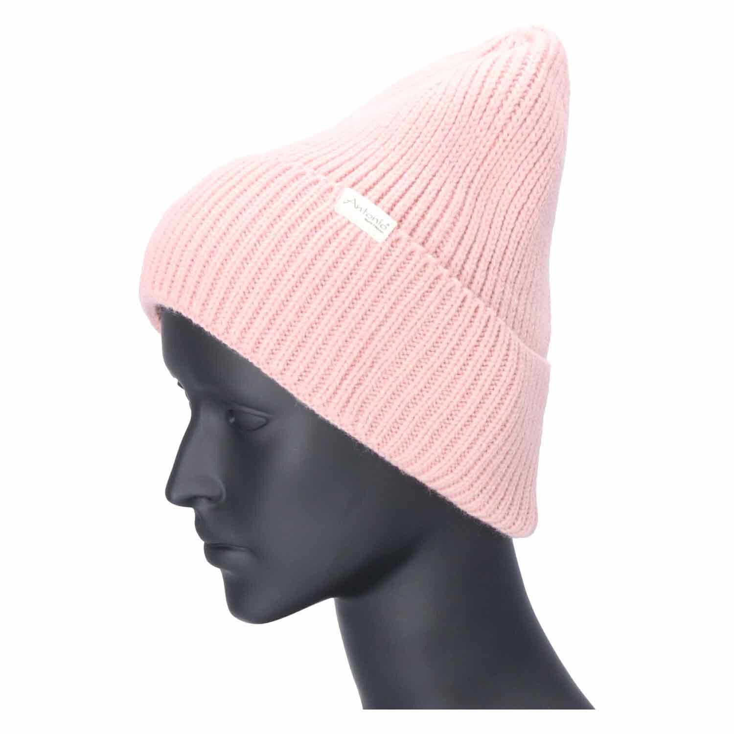 Antonio Strickmütze Antonio Strick Mütze Beanie dunkelrosa (1-St) günstig online kaufen