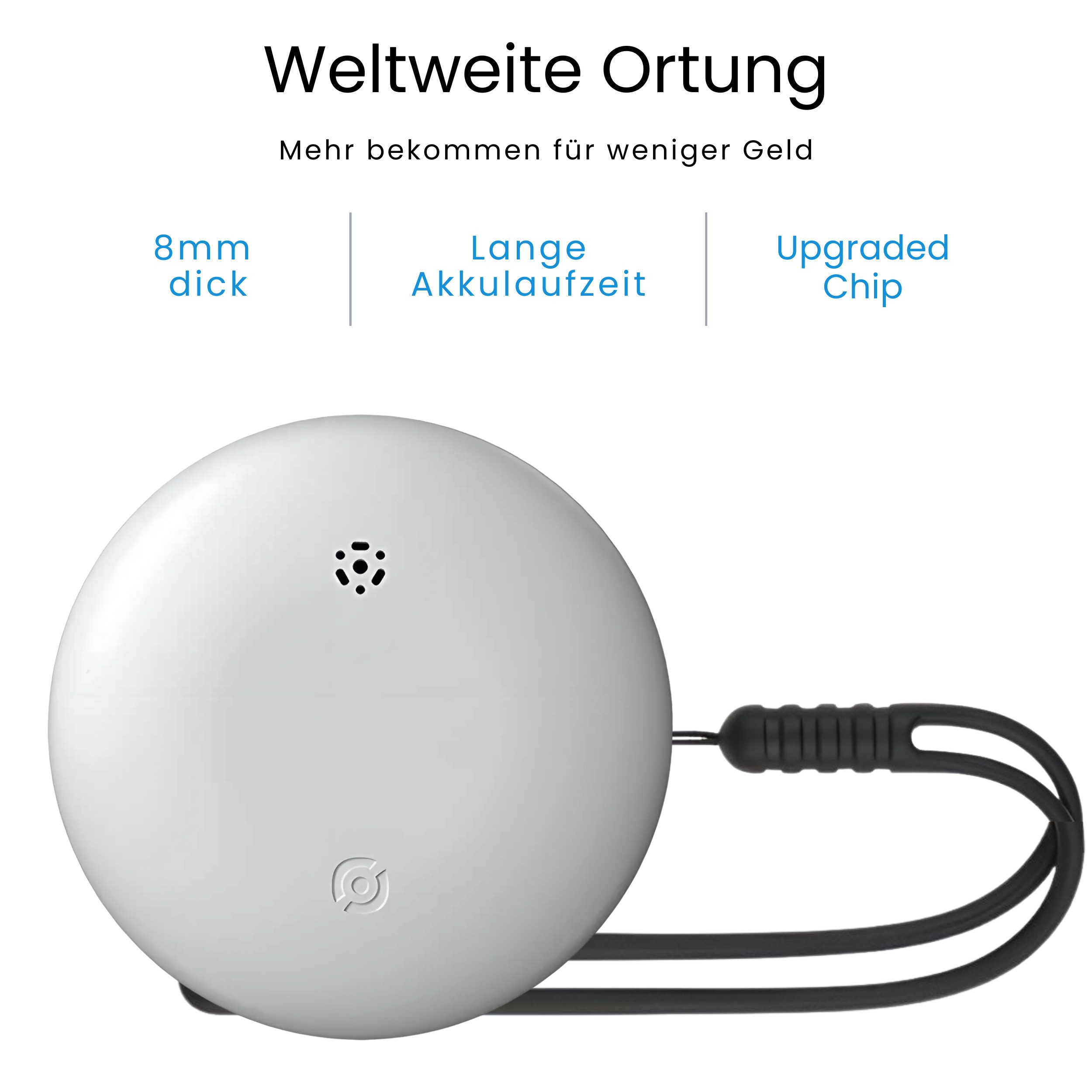 S&T Design GPS Tracker Smart Tag AirTag alternative für Android Schlüsselfinder GPS-Tracker (Weltweit Wasserdicht Bluetooth Key Finder Tasche/Koffer/Brieftasche)