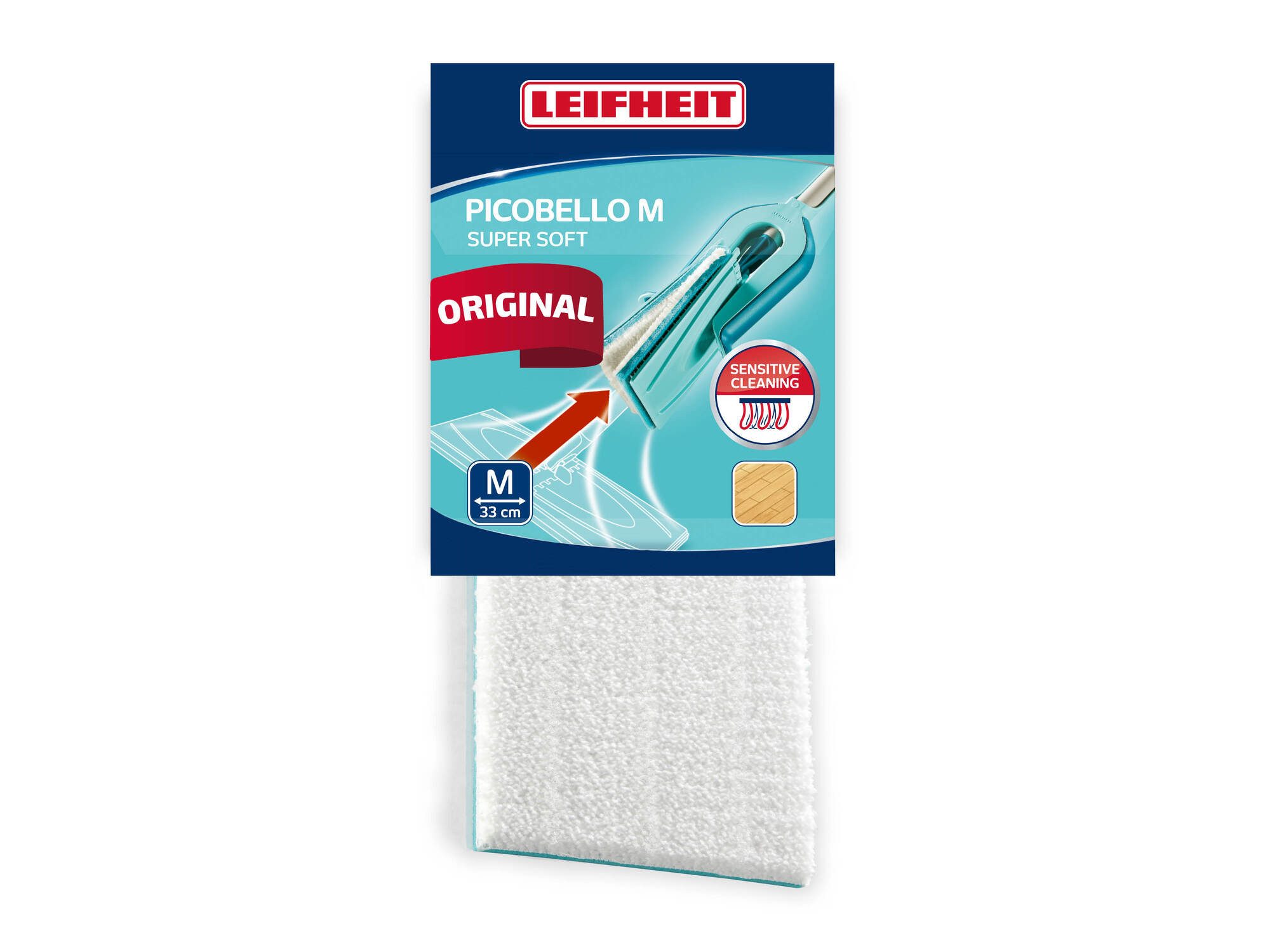 Leifheit Wischpad Picobello M super soft Wischbezug (Kunstfaser, 12.0x33.0 cm, 1-tlg)