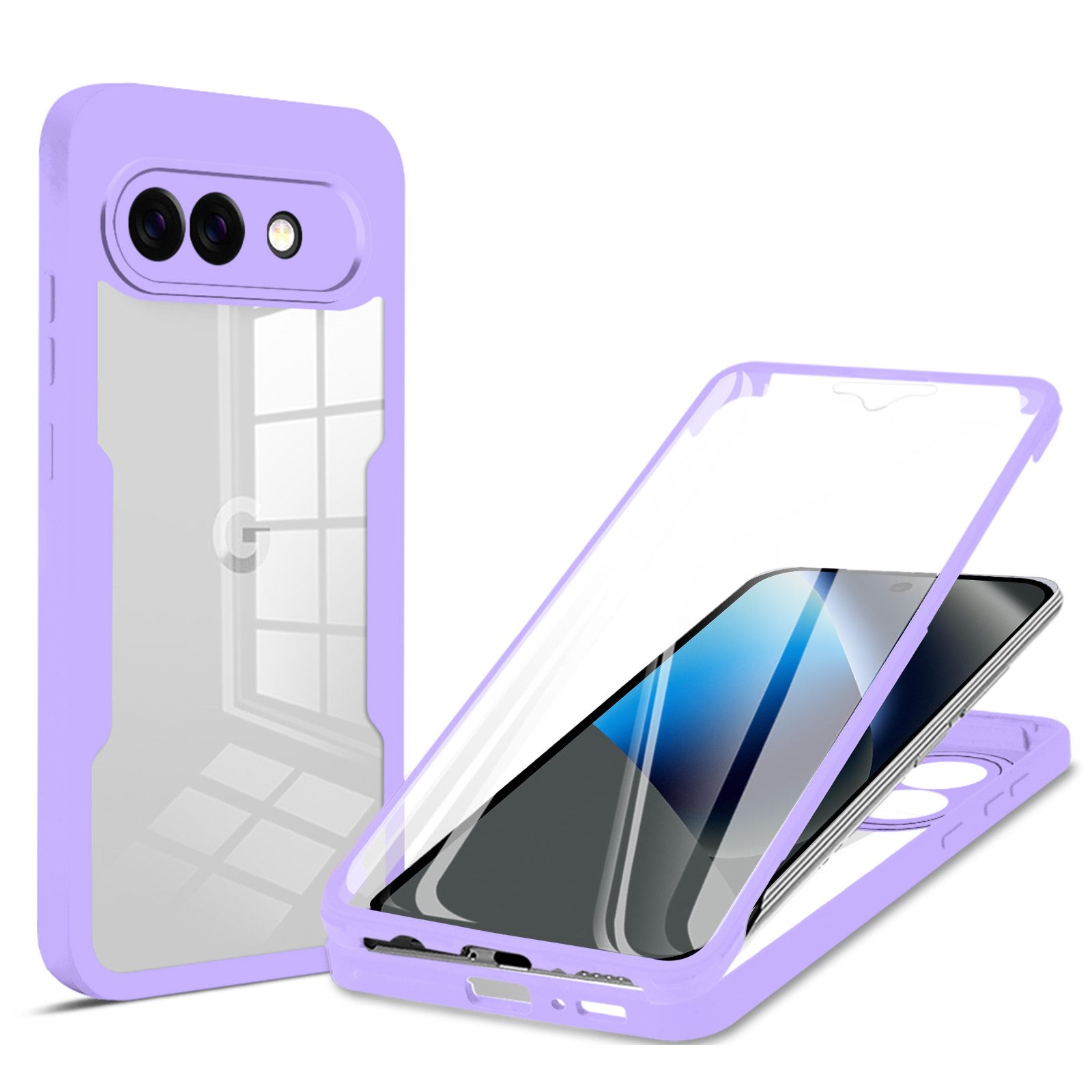 betterfon Handyhülle 360 Grad Schutzhülle für Google Pixel 10a - Full Body Case, Vollschutz Case mit integriertem Displayschutz und klarer Sicht