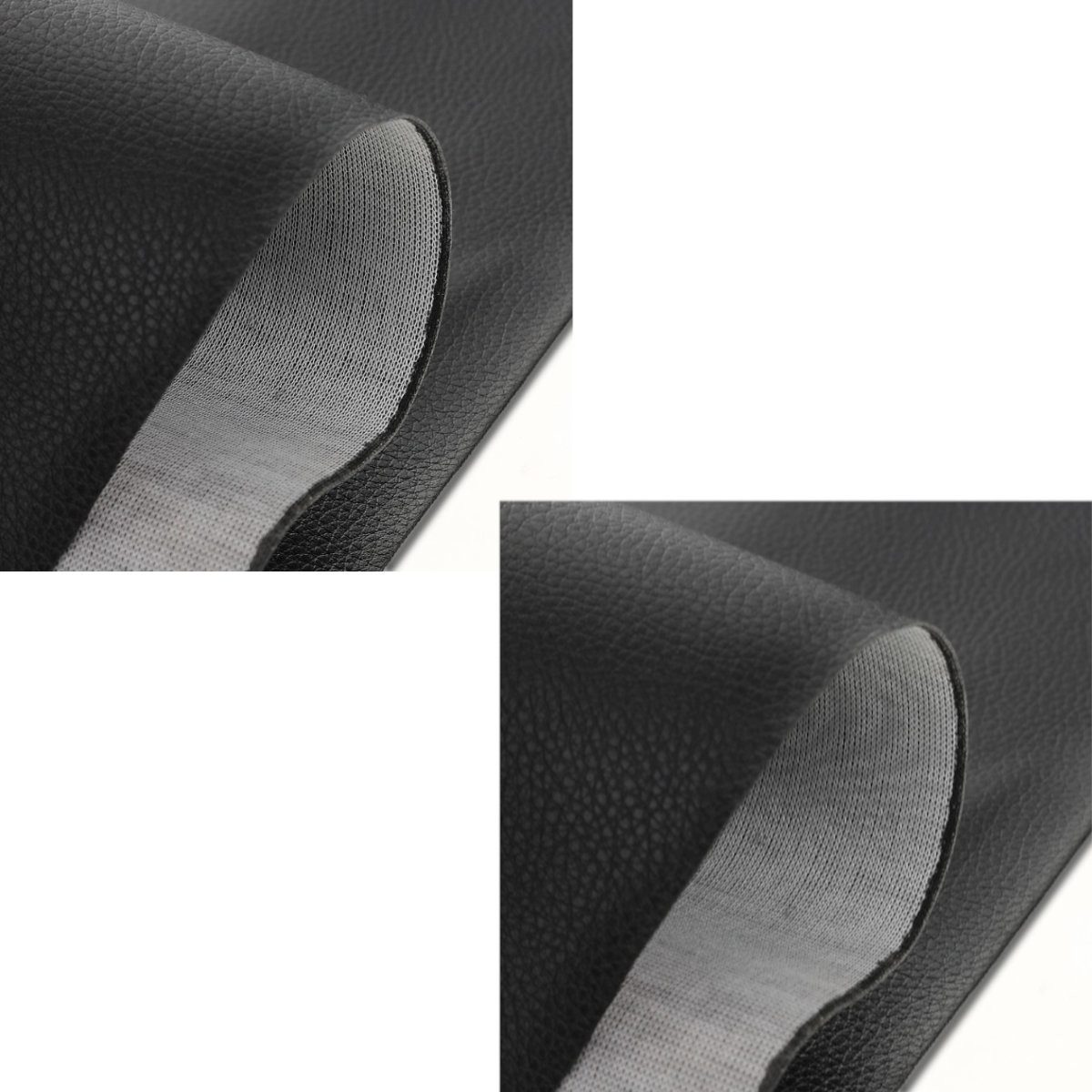 Tourtecs Sitzbank 2x Motorrad Sitzbank-Bezug # in Leder-Optik Matt schwarz Spar-Set