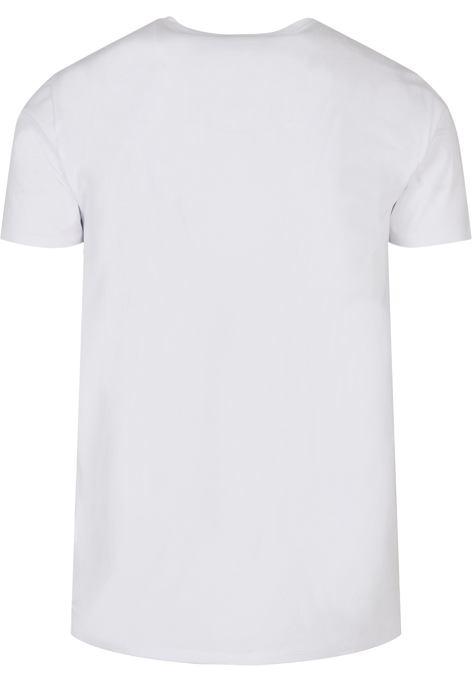 Kurzarmshirt (1-tlg) Tee Accessoires Strech CLASSICS white URBAN Fitted Organic