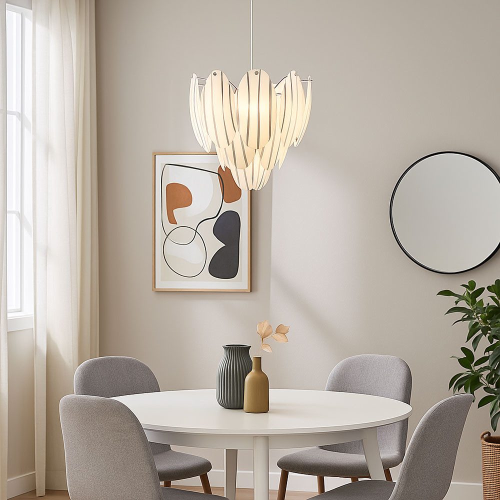 etc-shop Hängeleuchte, Leuchtmittel nicht inklusive, Hängeleuchte Wohnzimmer Esstischleuchte Pendelleuchte Glas