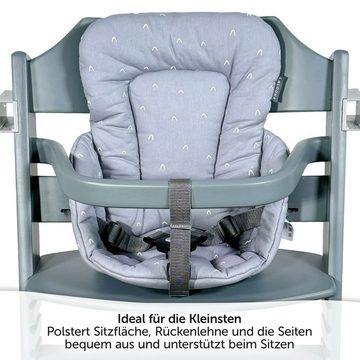 LaLoona Hochstuhlauflage Grau, Sitzverkleinerer für Hochstuhl Bebeconfort Timba - Baby Sitzpolster