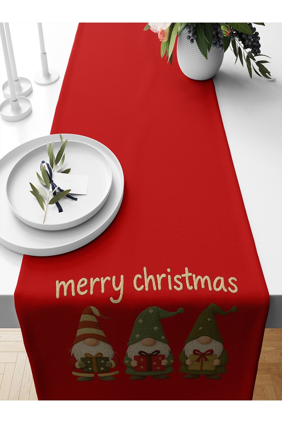 L'Essentiel Maison Tischläufer Weihnachten (1-tlg), Festliches Weihnachtsmotiv, 100% Polyester
