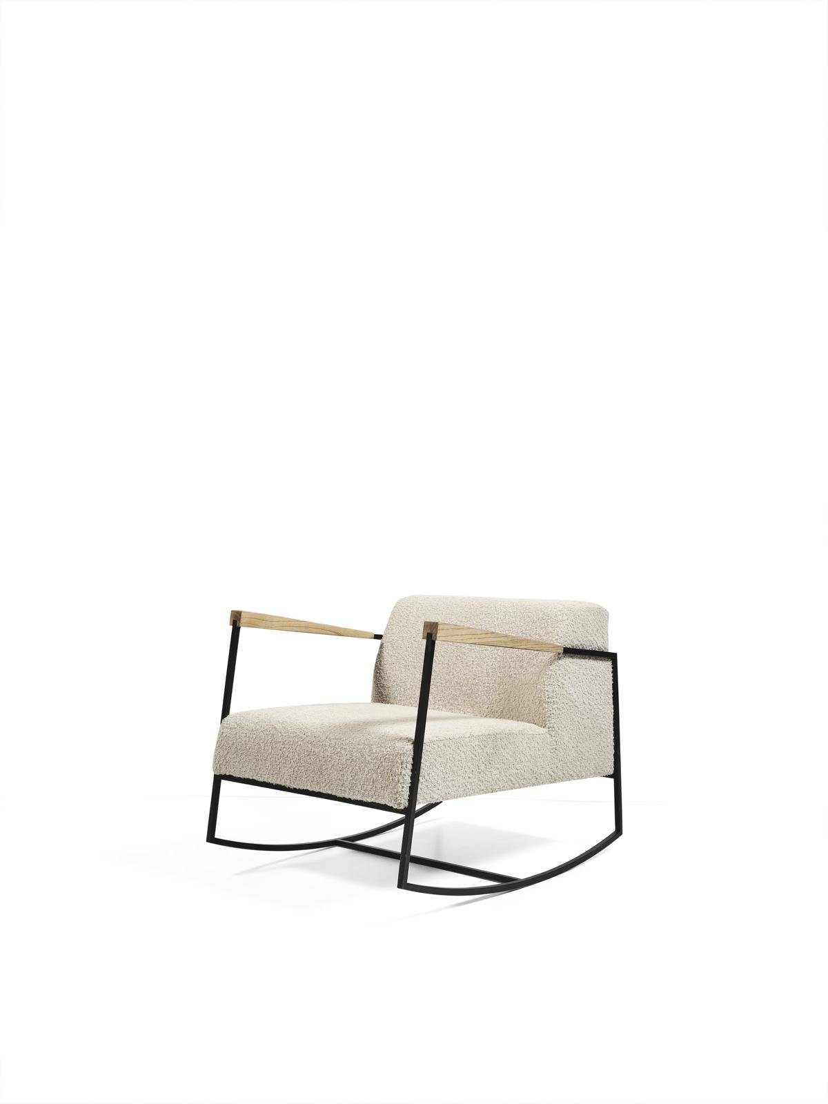 JVmoebel Sessel Design Sessel 1 Sitzer Textil Polster Sitzer Neu Luxus (Sessel), Made in Europe