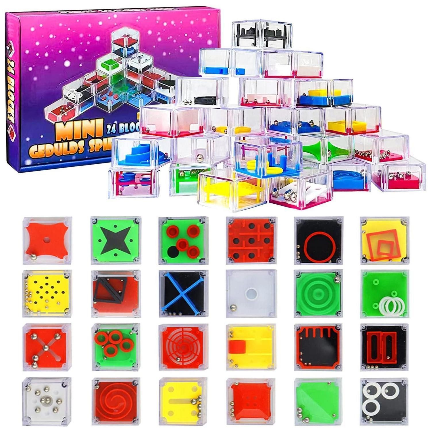 LuxusKollektion Spielzeug-Adventskalender Adventskalender Puzzle 24 Stk Metall
